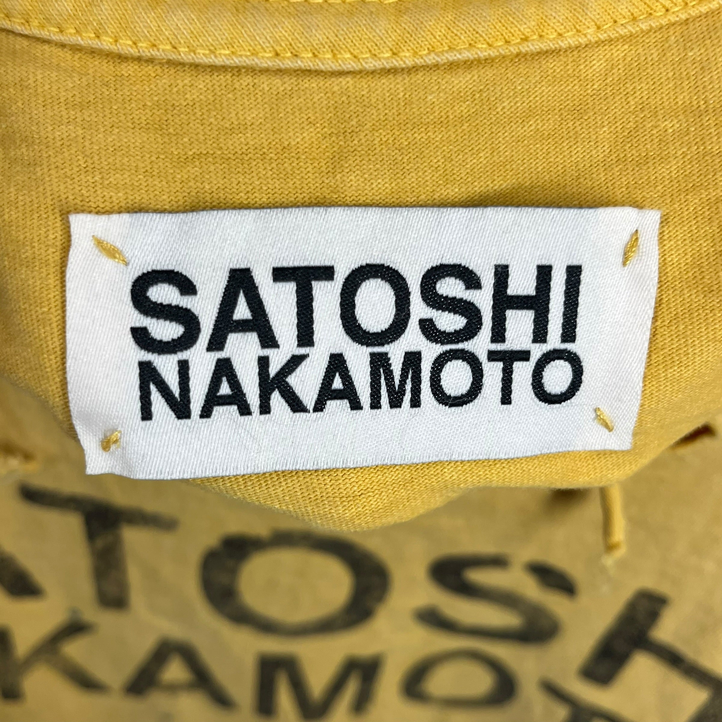 SATOSHI NAKAMOTO/T-Shirt/XL/Cotton/IDG/Paint Effect T-Shirt view 3