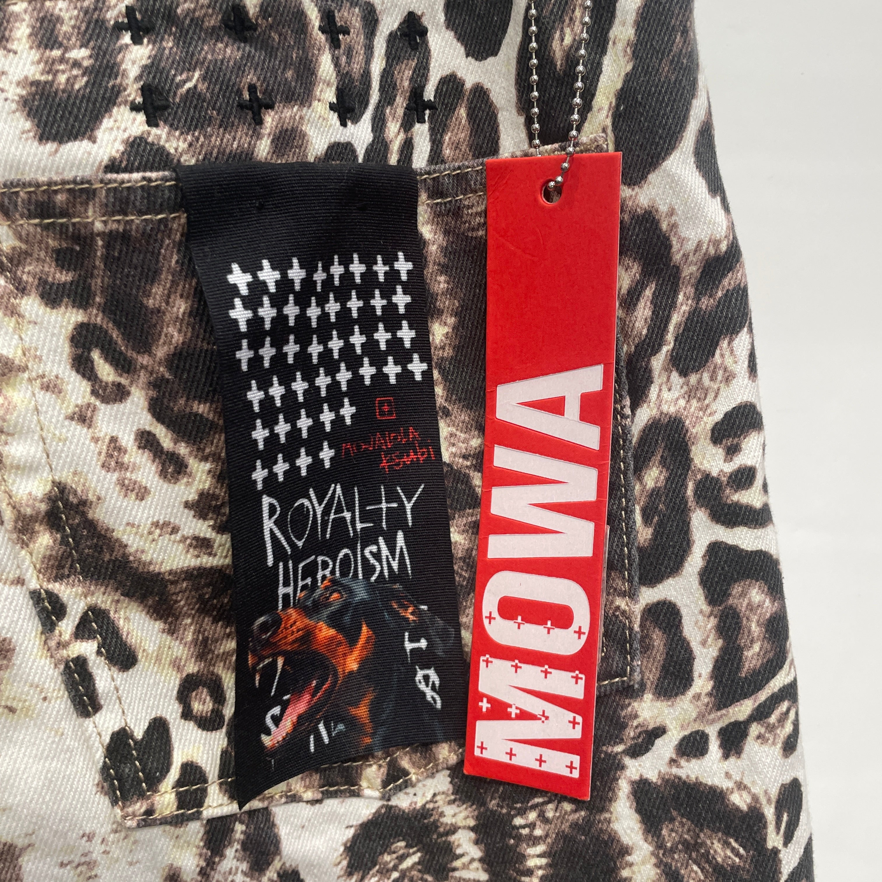 MOWALOLA/ksubi/Pants/33/Cotton/CRM/Animal Pattern/ANTI K/ CHEETAH PRINT/2025 view 7