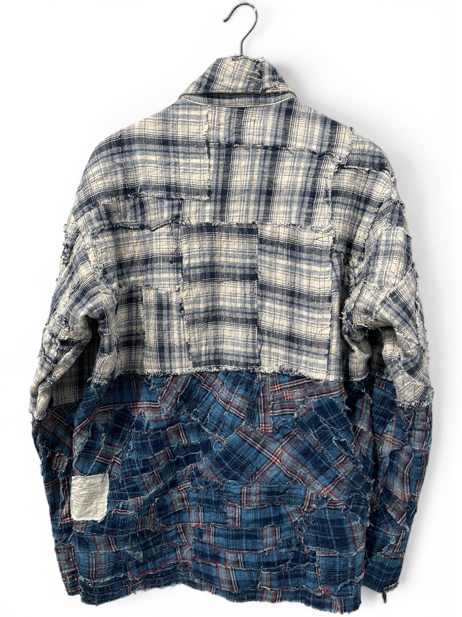 GREG LAUREN/Jacket/1/Cotton/IDG/Plaid/DISTRESSED PATCHWORK view 2