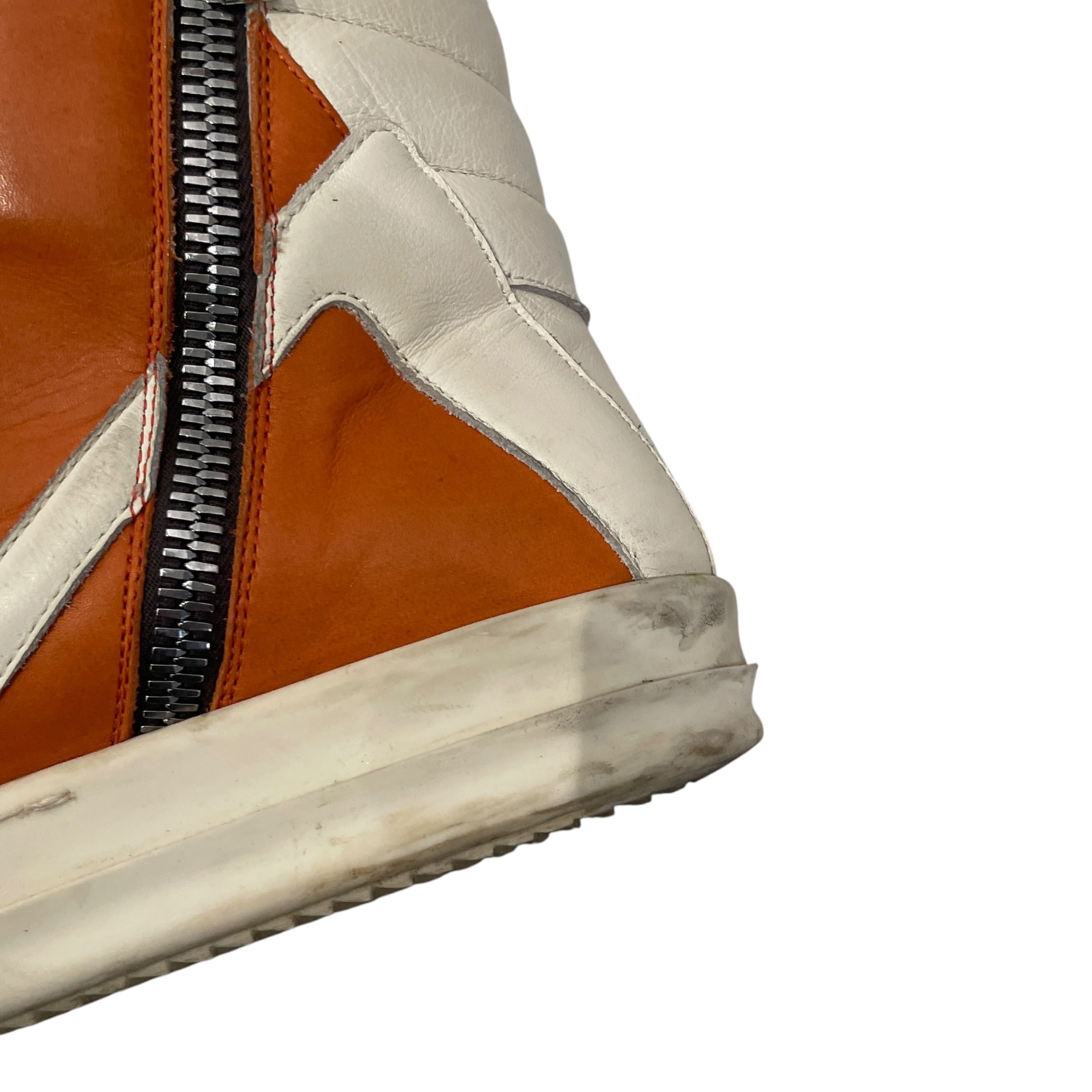 Rick Owens/Hi-Sneakers/EU 42/Leather/ORN/37680 ORANGE GEOBASKETS view 7