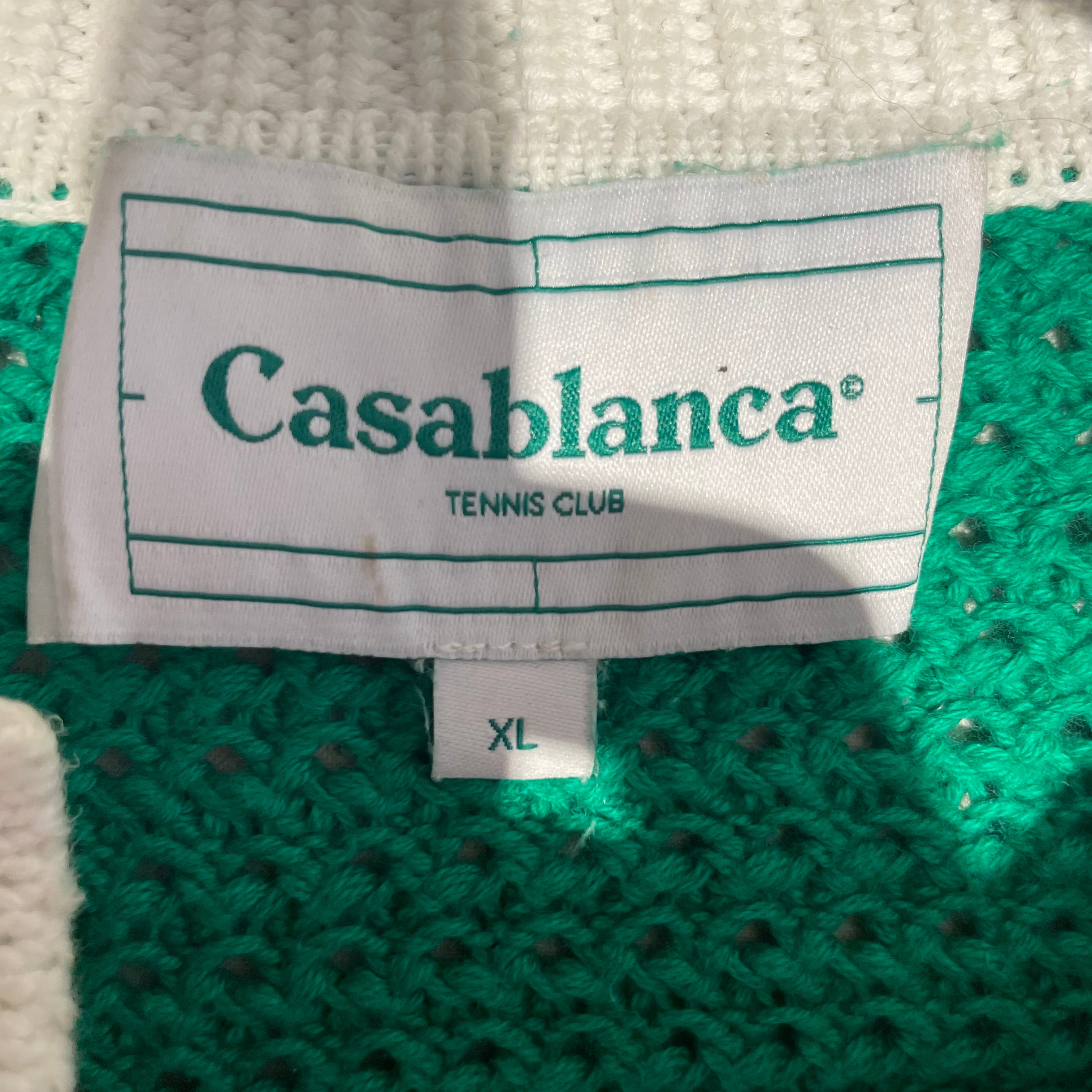 CASABLANCA/Polo Shirt/XL/Cotton/GRN/CROCHET view 3
