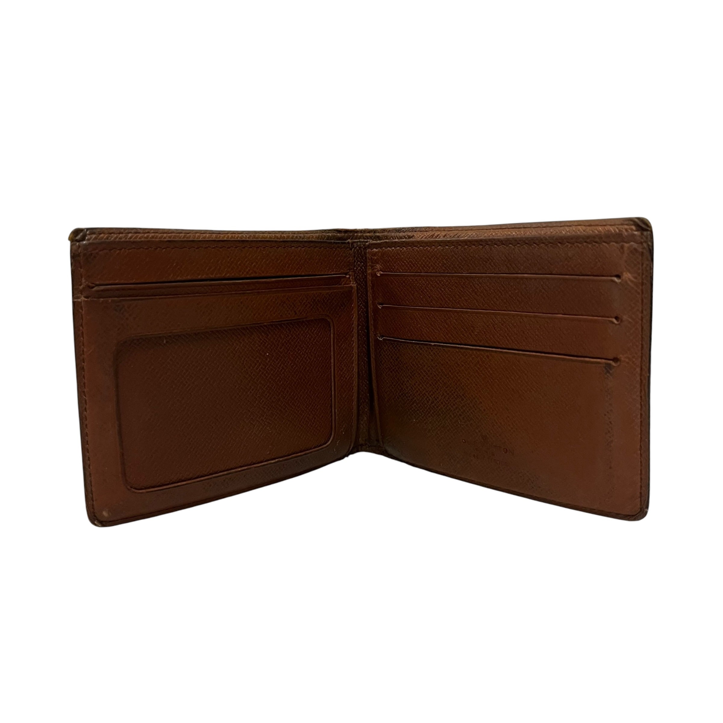 LOUIS VUITTON/Bifold Wallet/Monogram/Leather/BRW/M's/ view 3