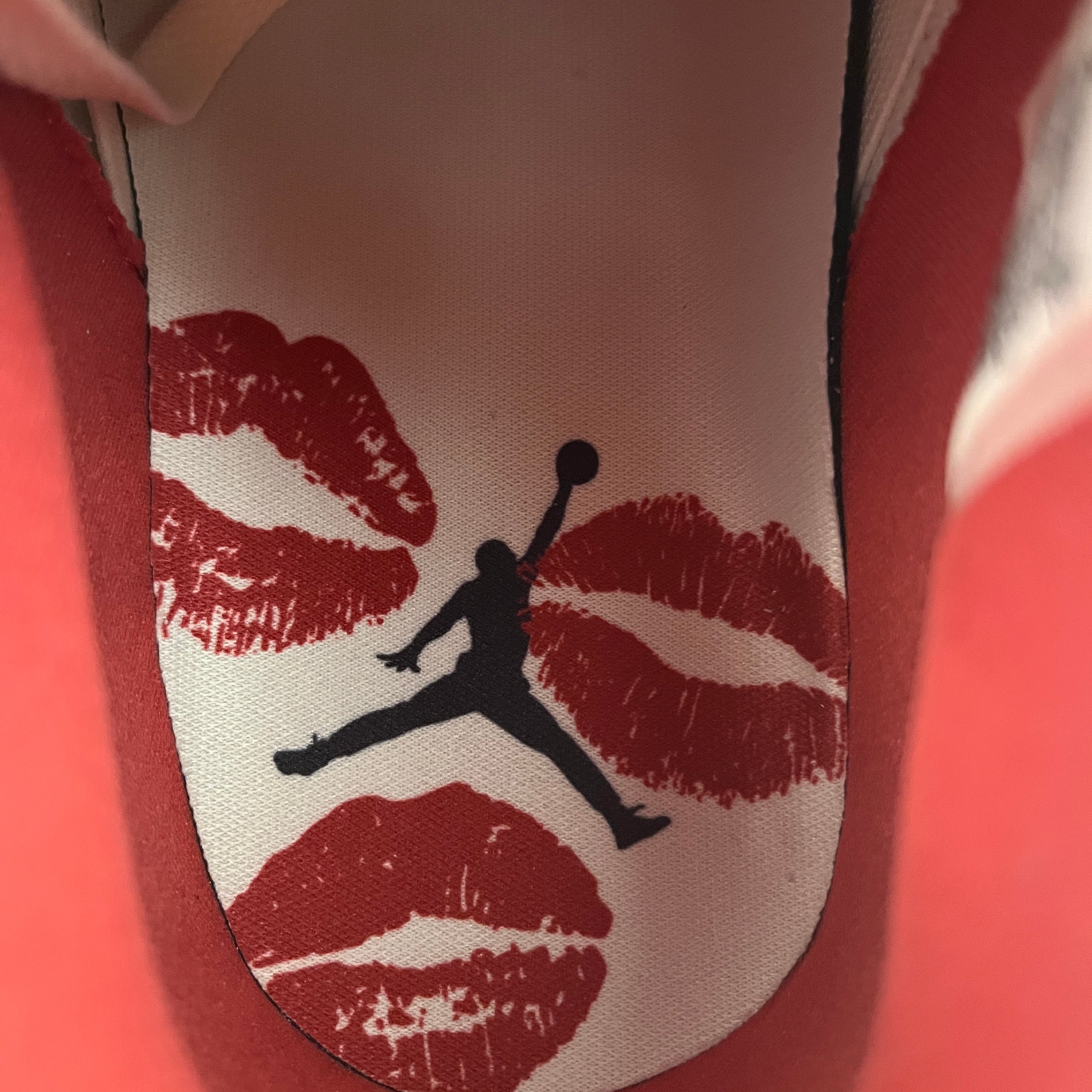 NIKE/Low-Sneakers/US 13.5/Leather/WHT/Jordan 4 Valentines Day view 3