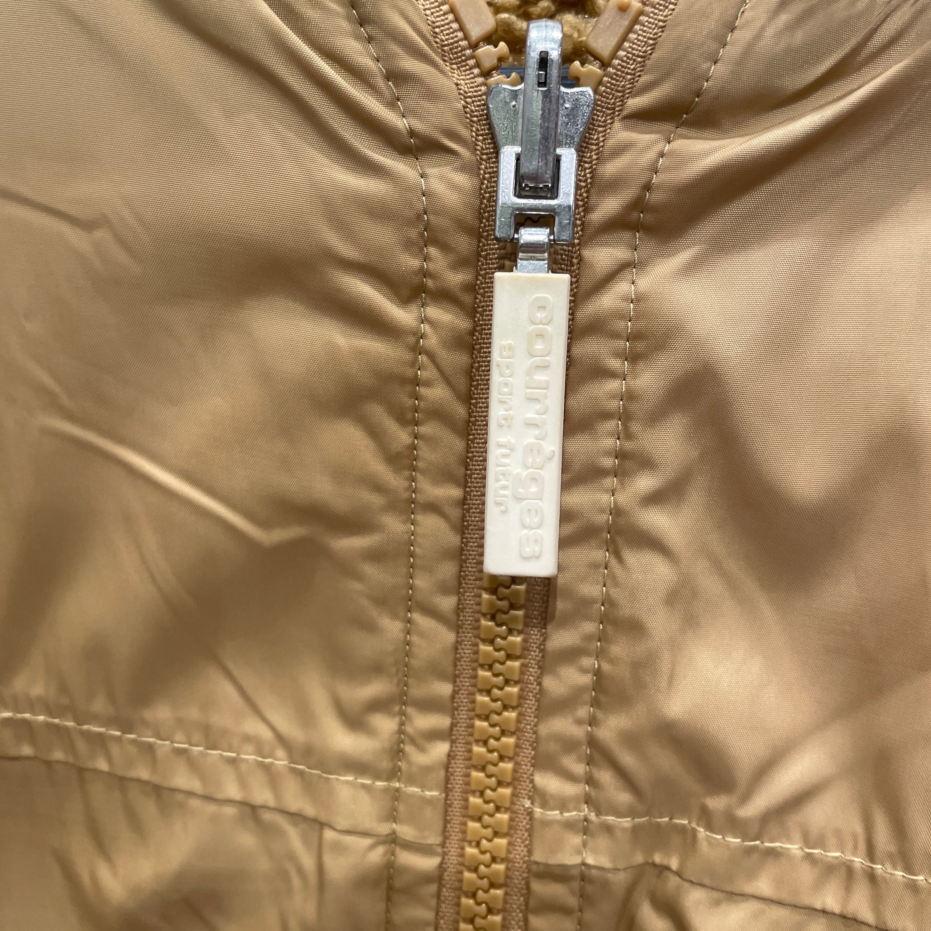 Courreges/Windbreaker/11/Nylon/BEG/SHERPA LINED NYLON COAT view 7