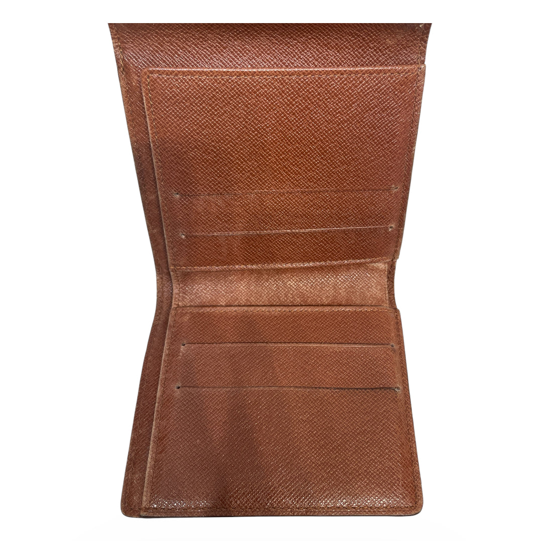 LOUIS VUITTON/Trifold Wallet/Monogram/Leather/BRW/L's/Elise trifold view 4