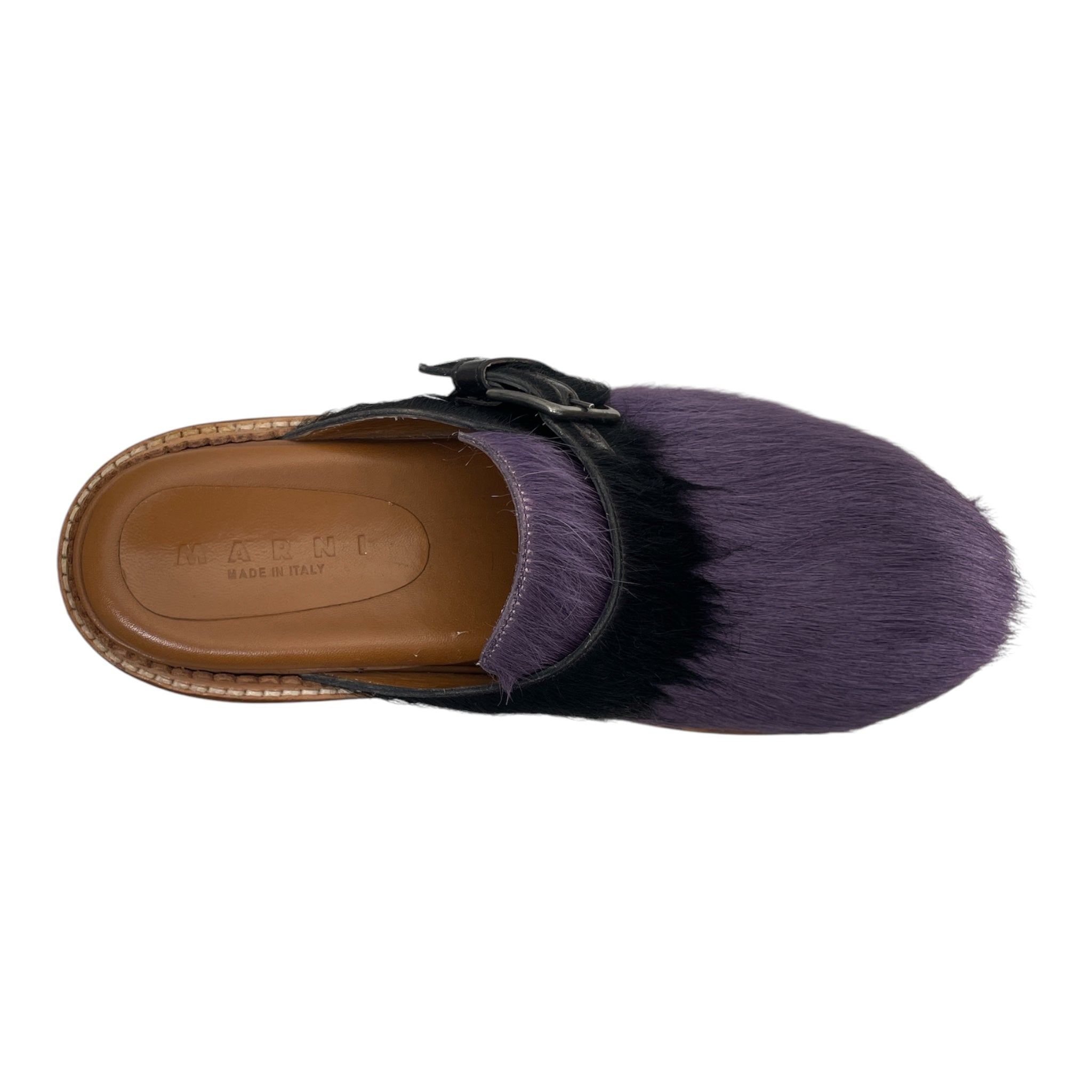 MARNI/Sandals/EU 40/Fake Fur/PPL/FAKE FUR CLOGS view 3