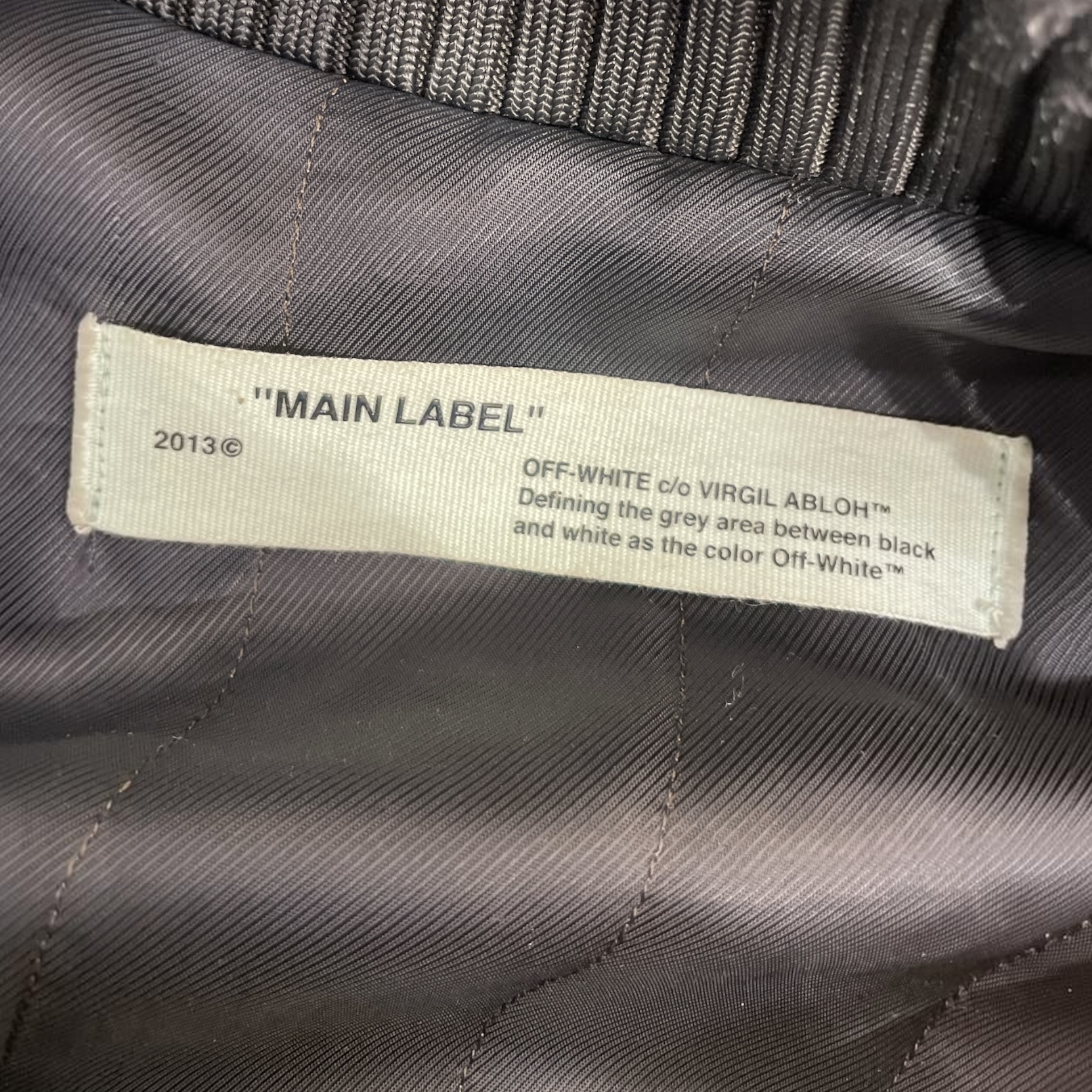 OFF-WHITE/Jacket/S/Cotton/BLK/ view 3