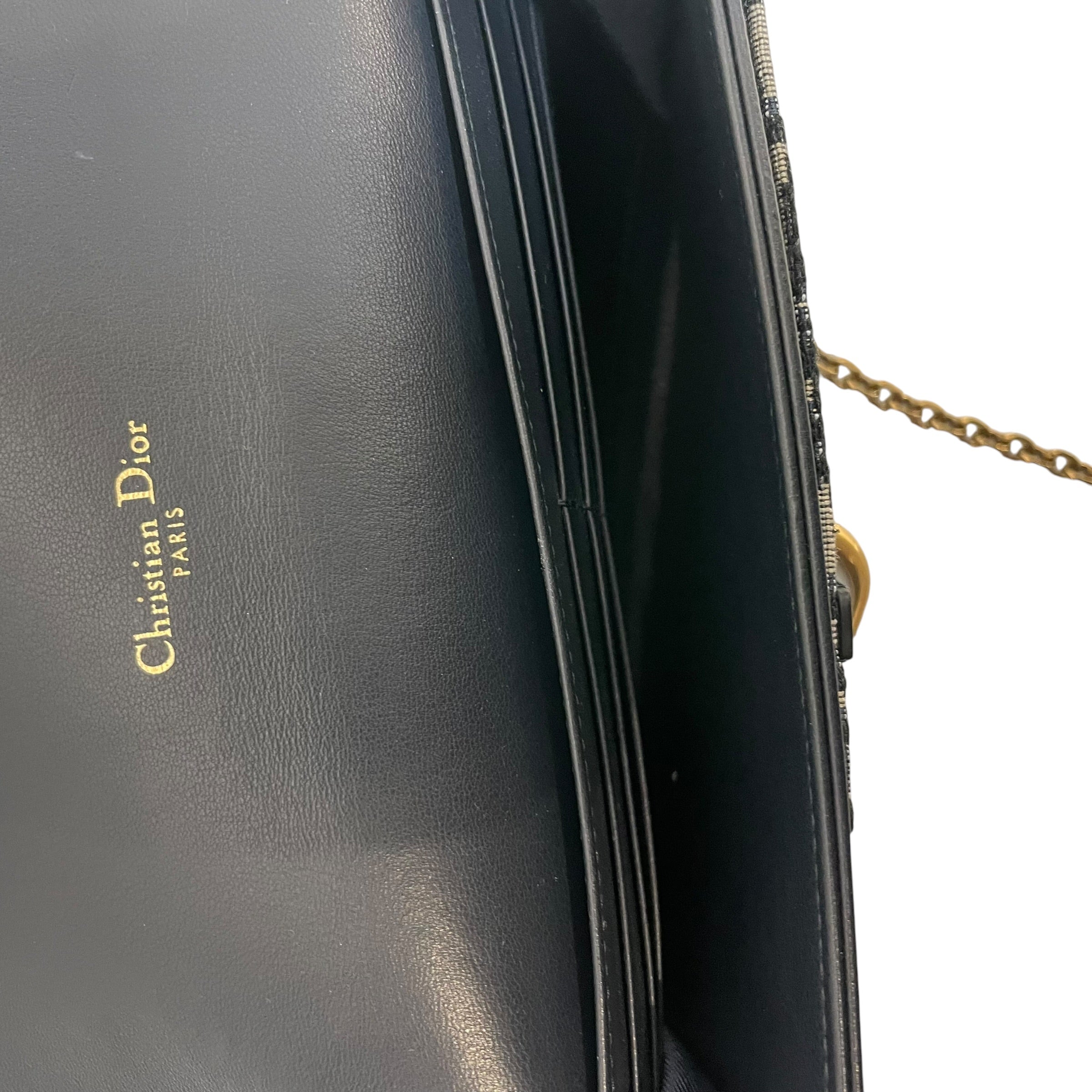 Christian Dior/Pouch/Monogram/Cotton/BLU/oblique jacquard wallet view 4