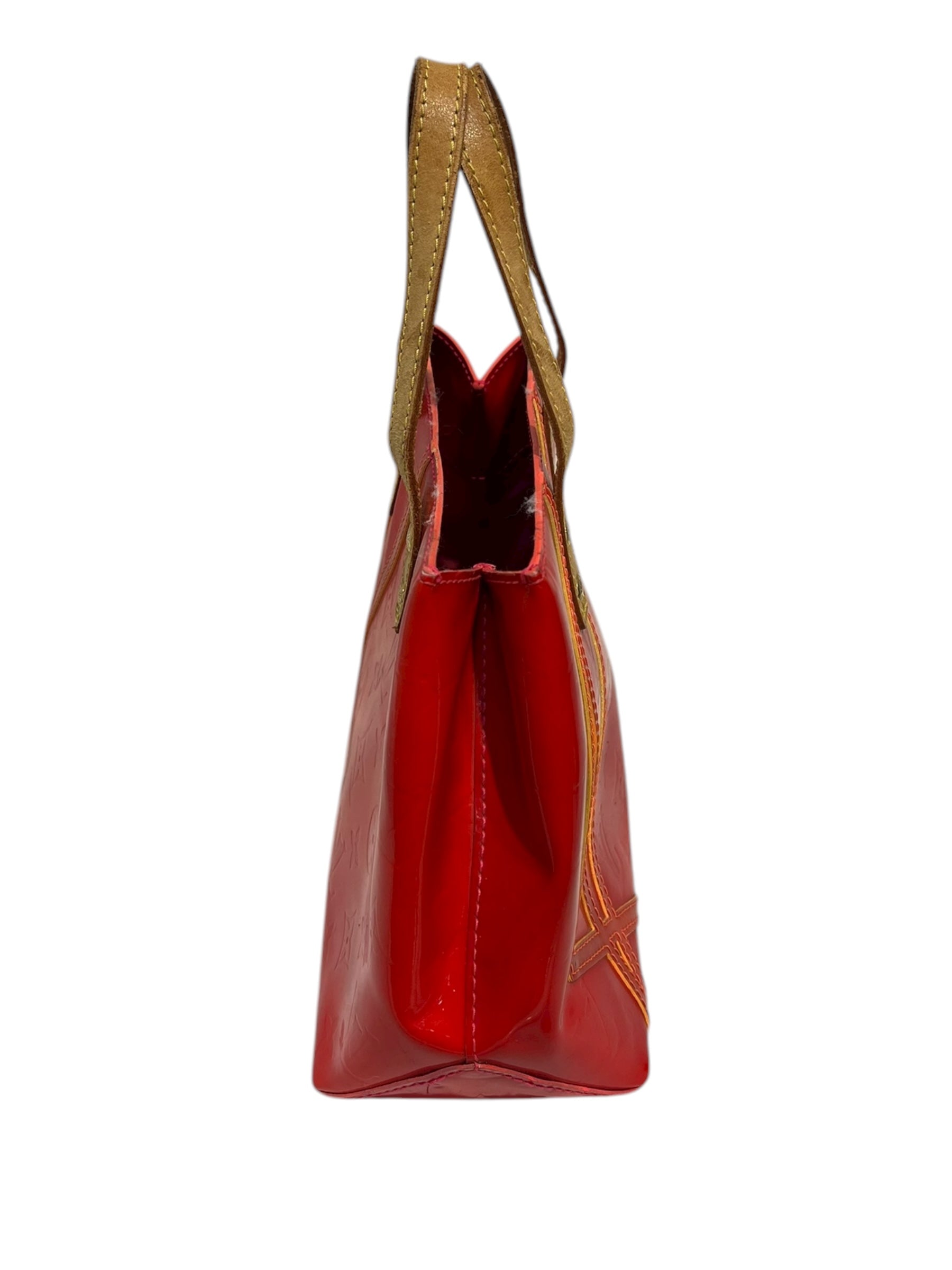 LOUIS VUITTON/Hand Bag/All Over Print/Leather/RED/robert wilson view 3
