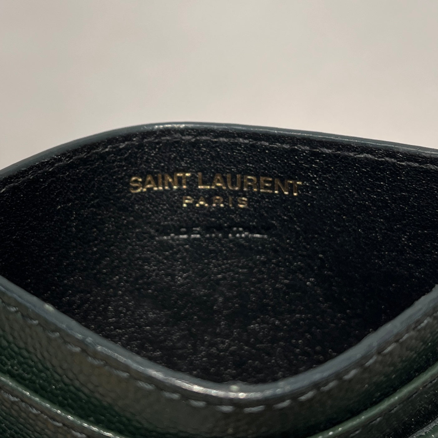 YVES SAINT LAURENT/Card Case/Leather/GRN/ view 5