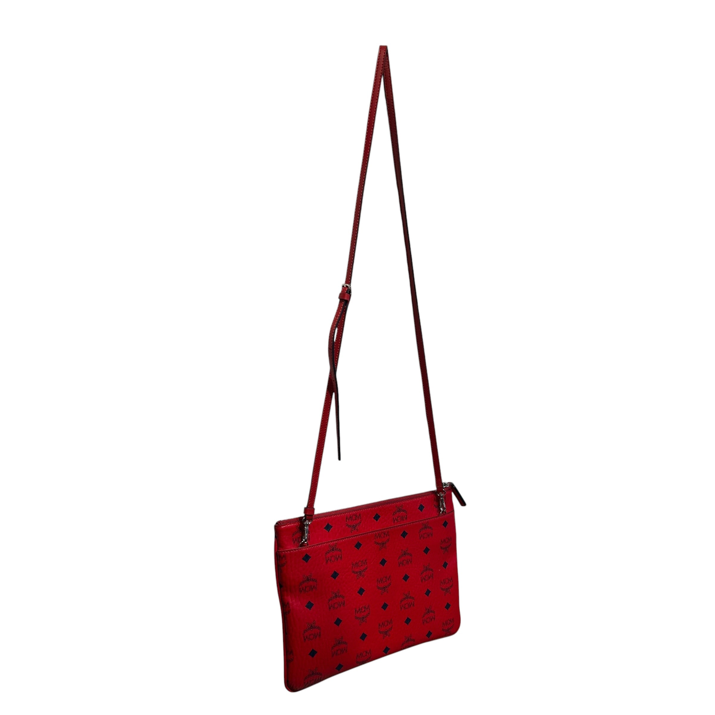 MCM/Cross Body Bag/Monogram/RED/ view 6
