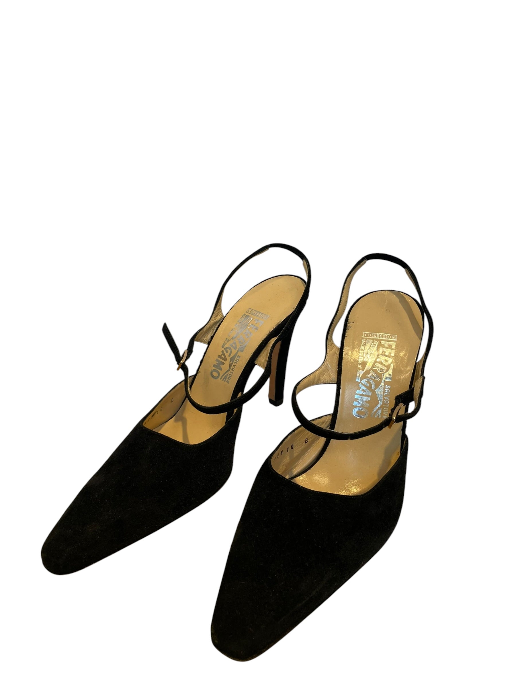 Salvatore Ferragamo/Heels/US 10/Cotton/BLK/HEELS ALL BLK view 1