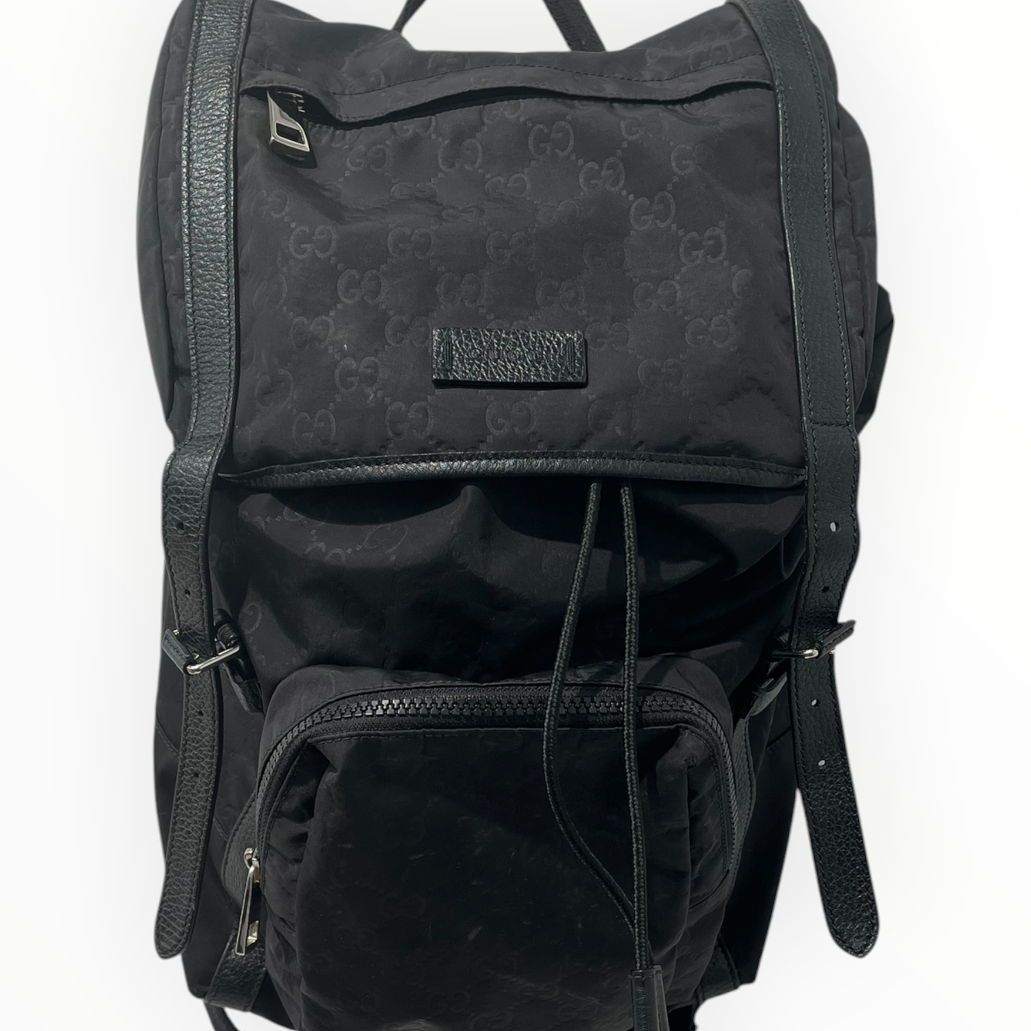 GUCCI/Bag/Monogram/Nylon/BLK/GUCCI MONOGRAM BACKPACK view 1