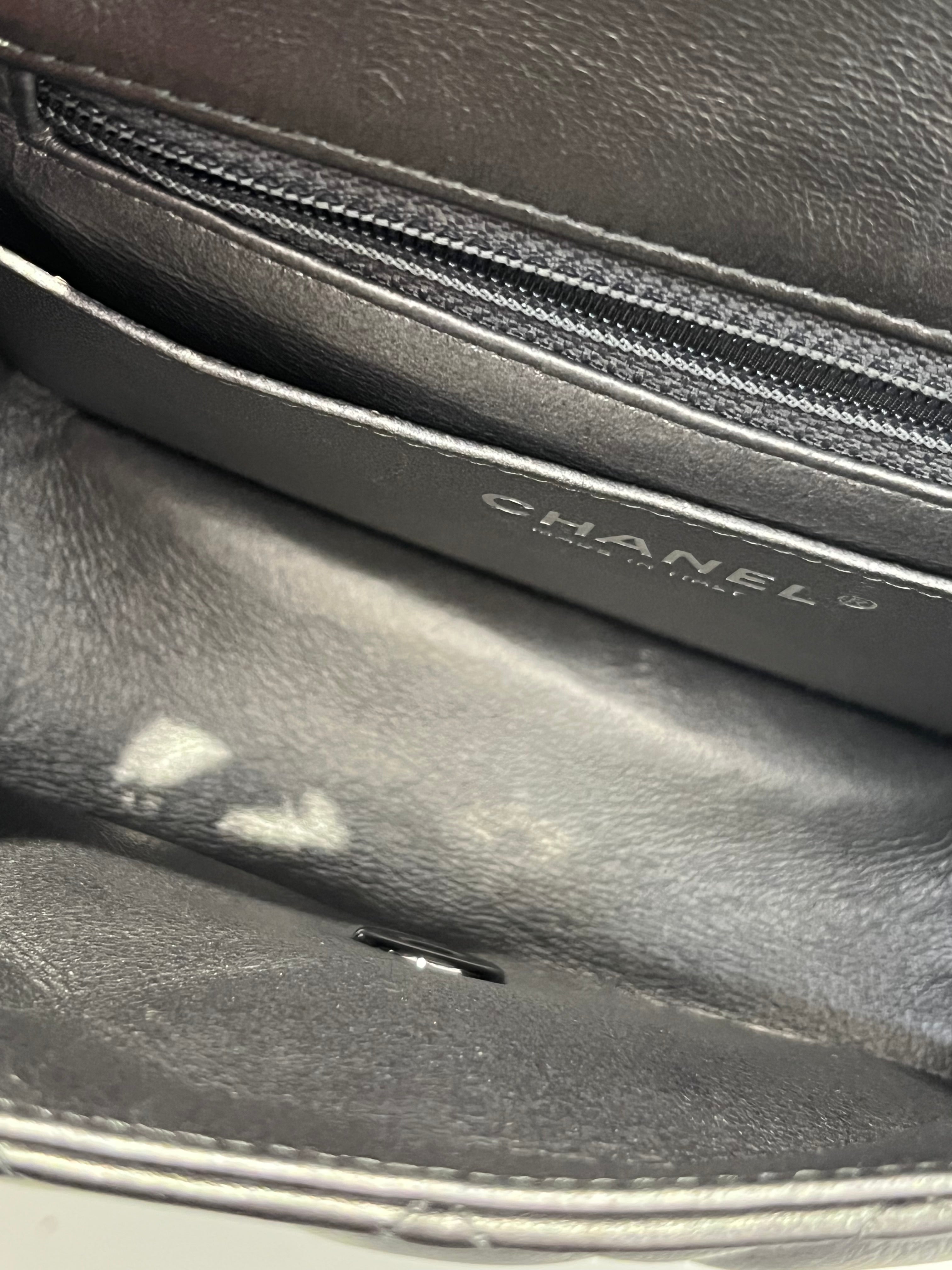 CHANEL/Cross Body Bag/Leather/GRY/429wg47 view 6