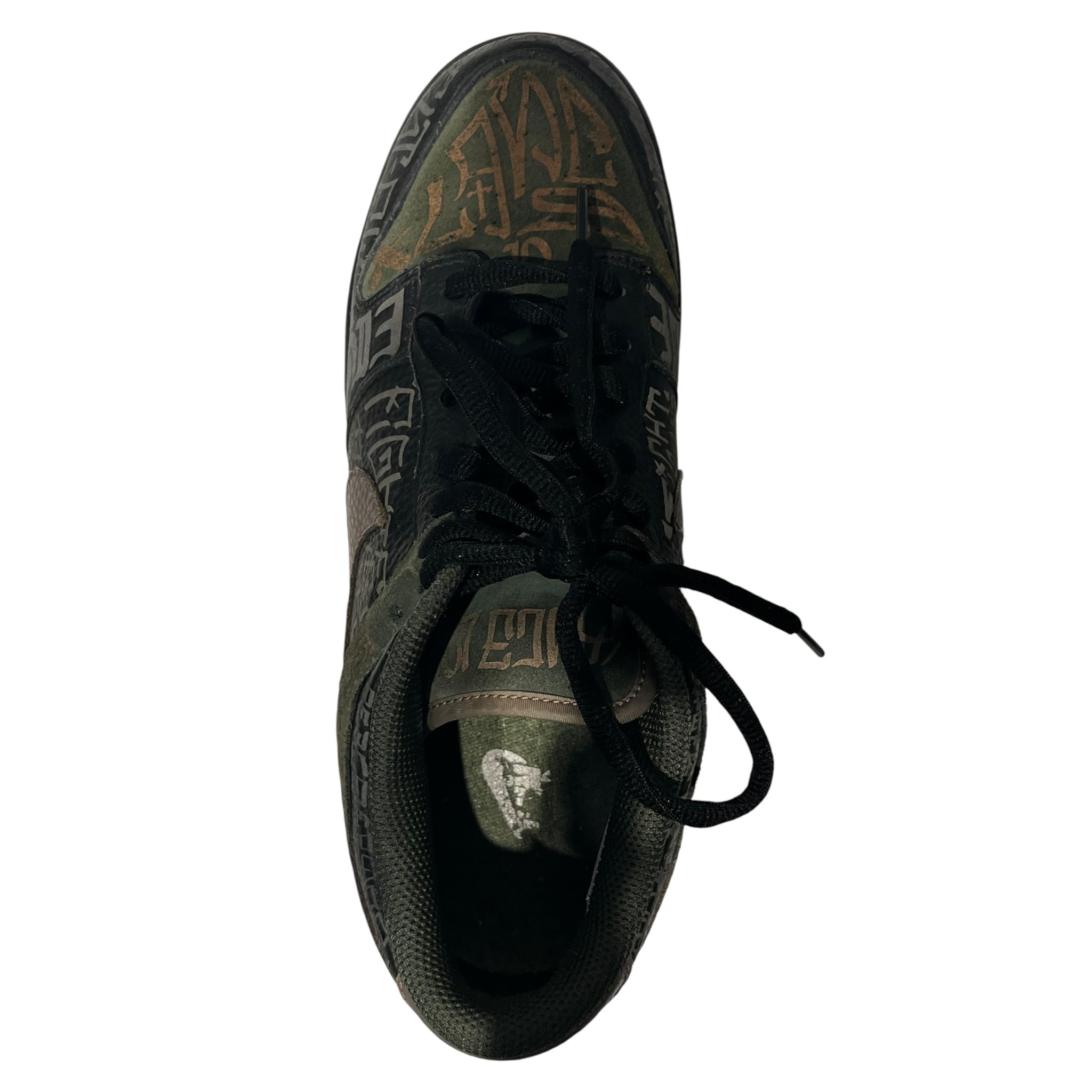 NIKE/DUNK LOW PREMIUM/Low-Sneakers/US 11.5/All Over Print/Leather/GRN/307696-001 view 3