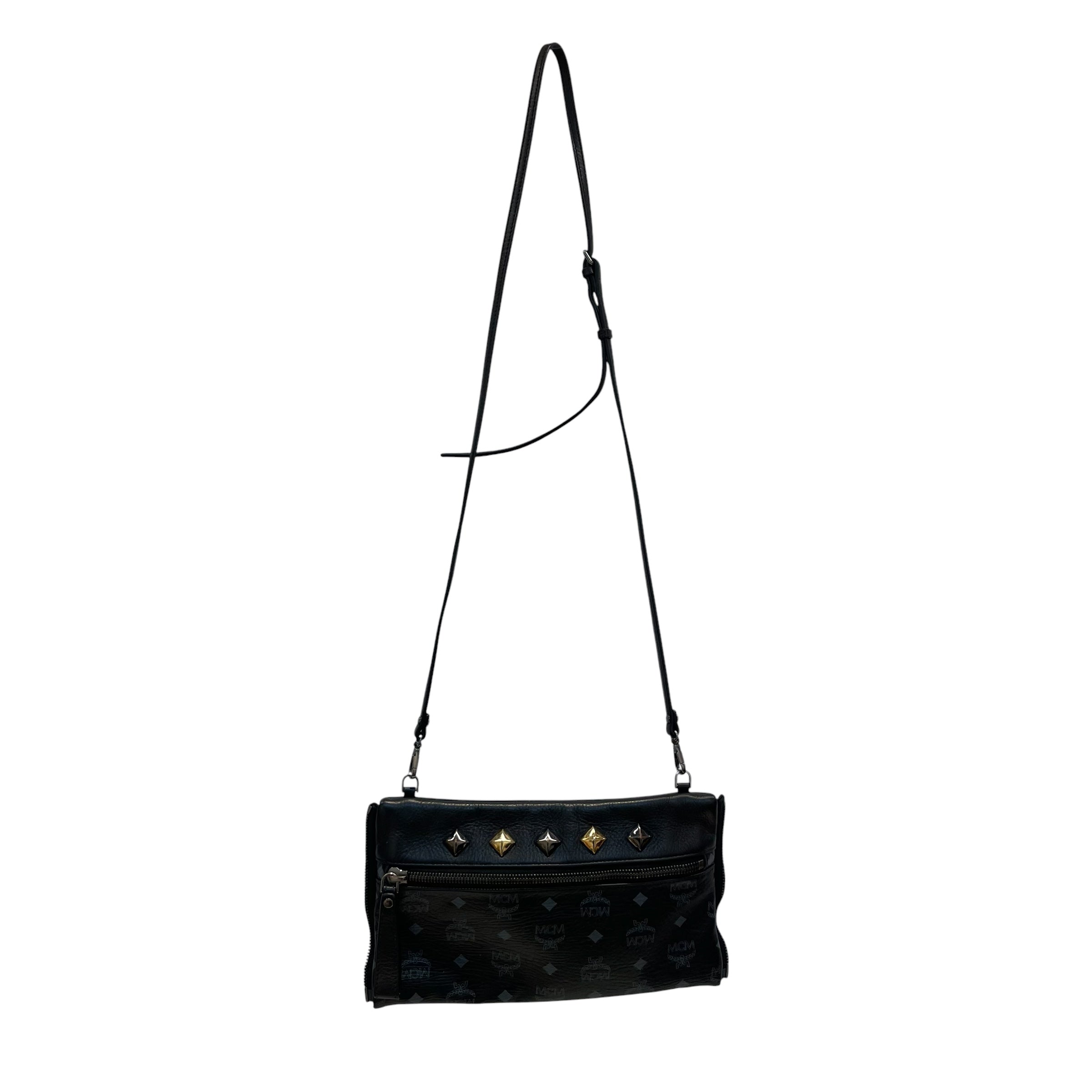 MCM/Bag/Monogram/Leather/BLK/VIESTO/BLK/GLD STUD view 1