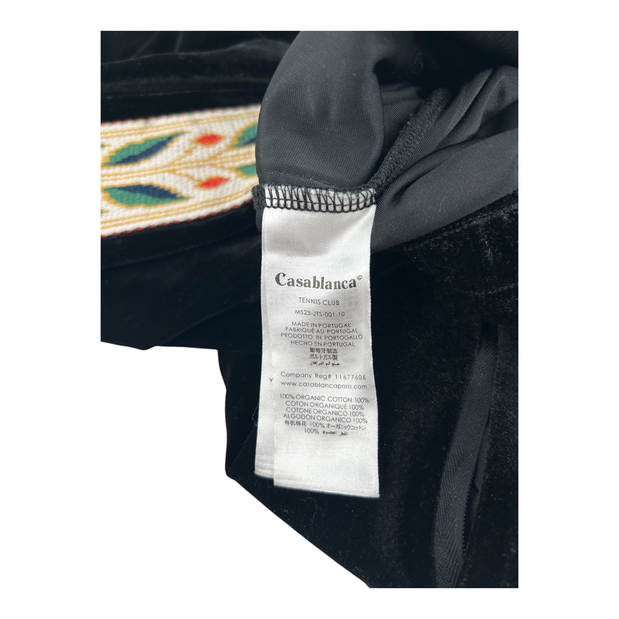 CASABLANCA/Straight Pants/S/Velour/BLK/Stripe/11677606 CASABLANCA TRACK PANT view 3