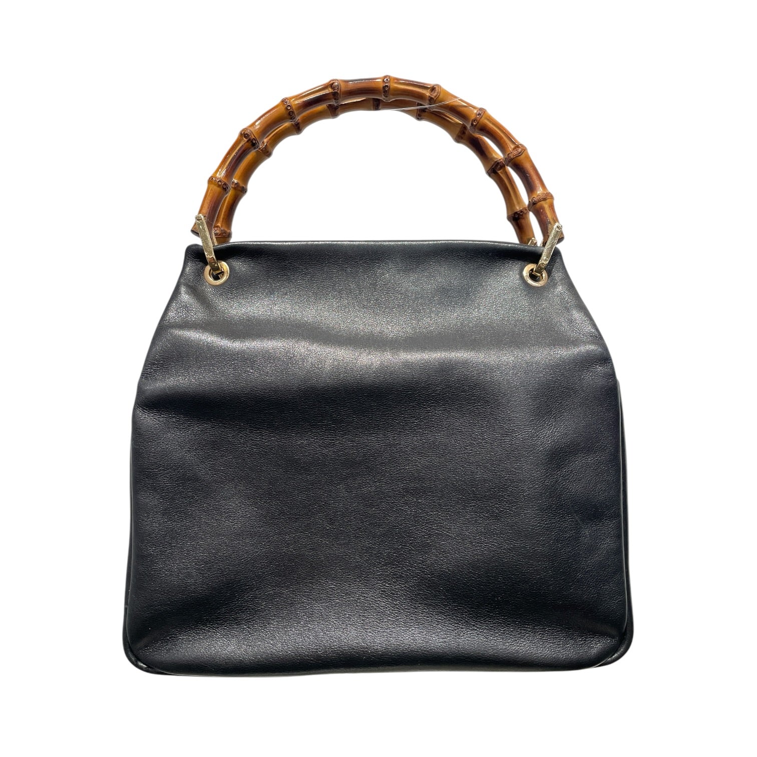 GUCCI/Hand Bag/Leather/BLK/BAMBOO HANDLE view 2