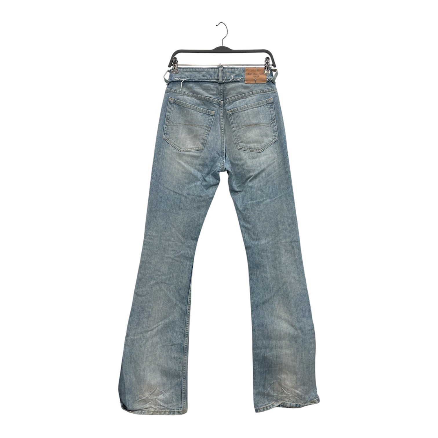 BALENCIAGA/Pants/XS/Denim/BLU/UNISEX/FRAYED TOP view 2