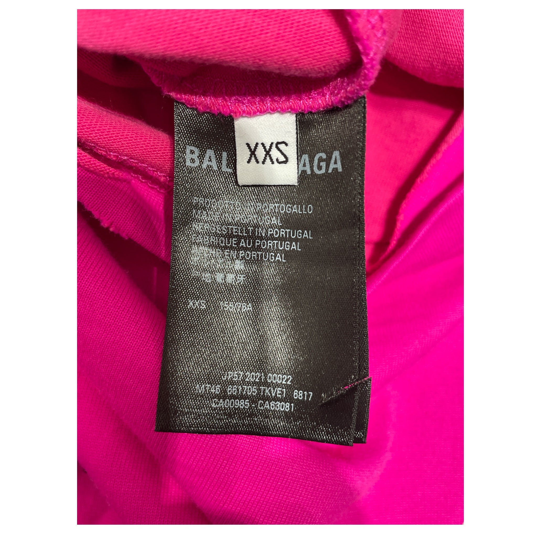 BALENCIAGA/T-Shirt/XXS/Graphic/Cotton/PNK/THIS IS NOT THE NEW LOGO view 4