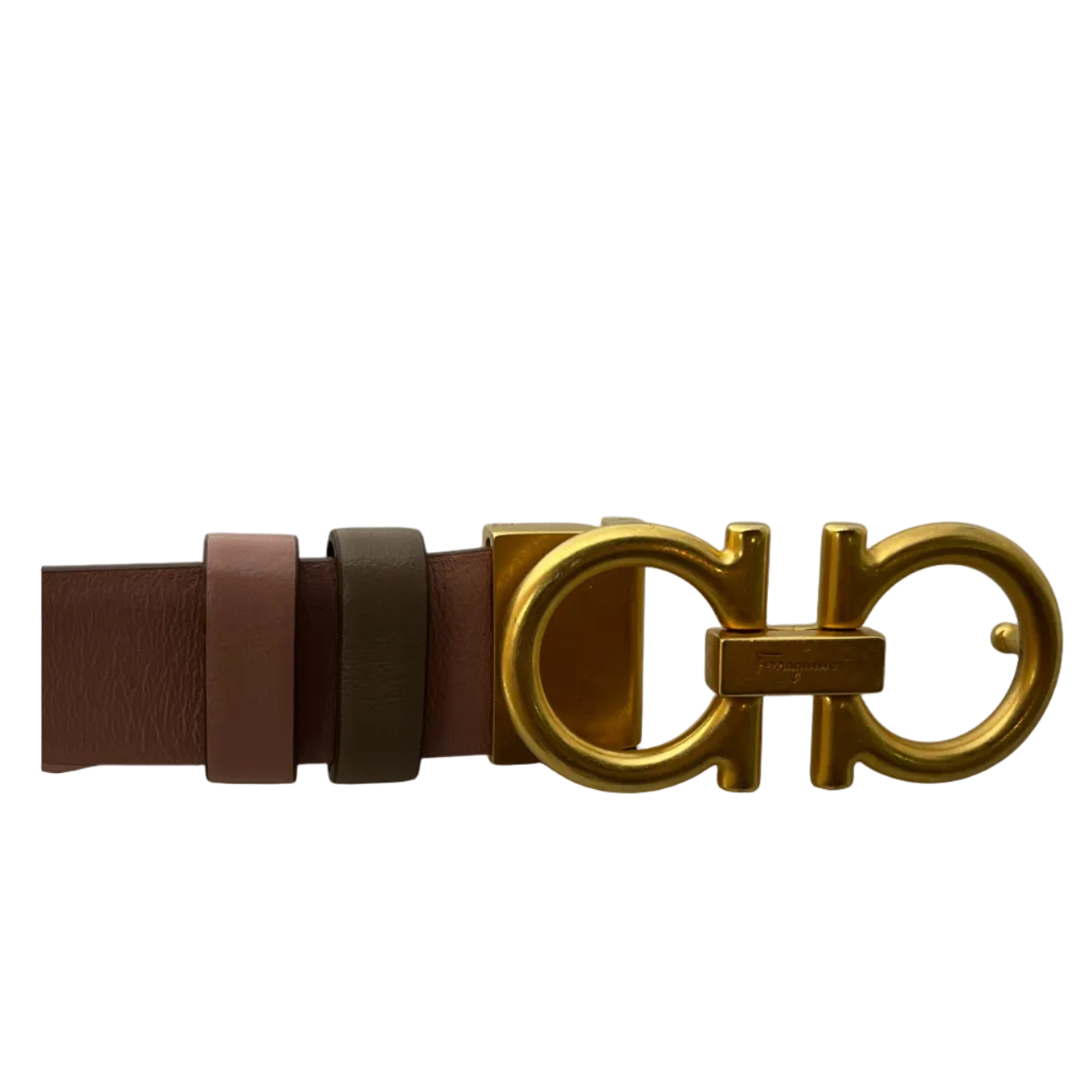 Salvatore Ferragamo/Belt/Leather/PNK/L's/GOLD BUCKLE view 2