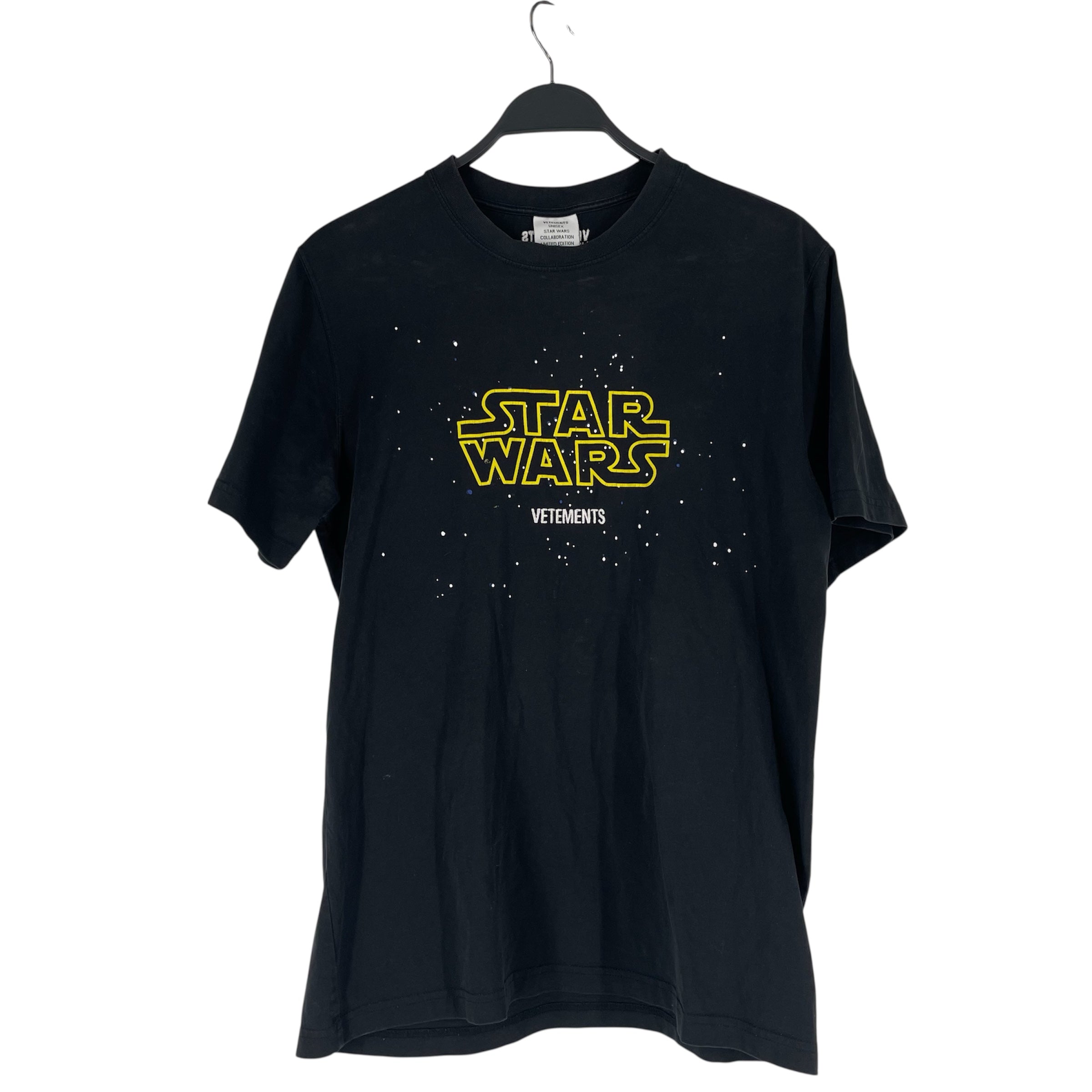 VETEMENTS/T-Shirt/S/Cotton/BLK/Graphic/STAR WARS view 1