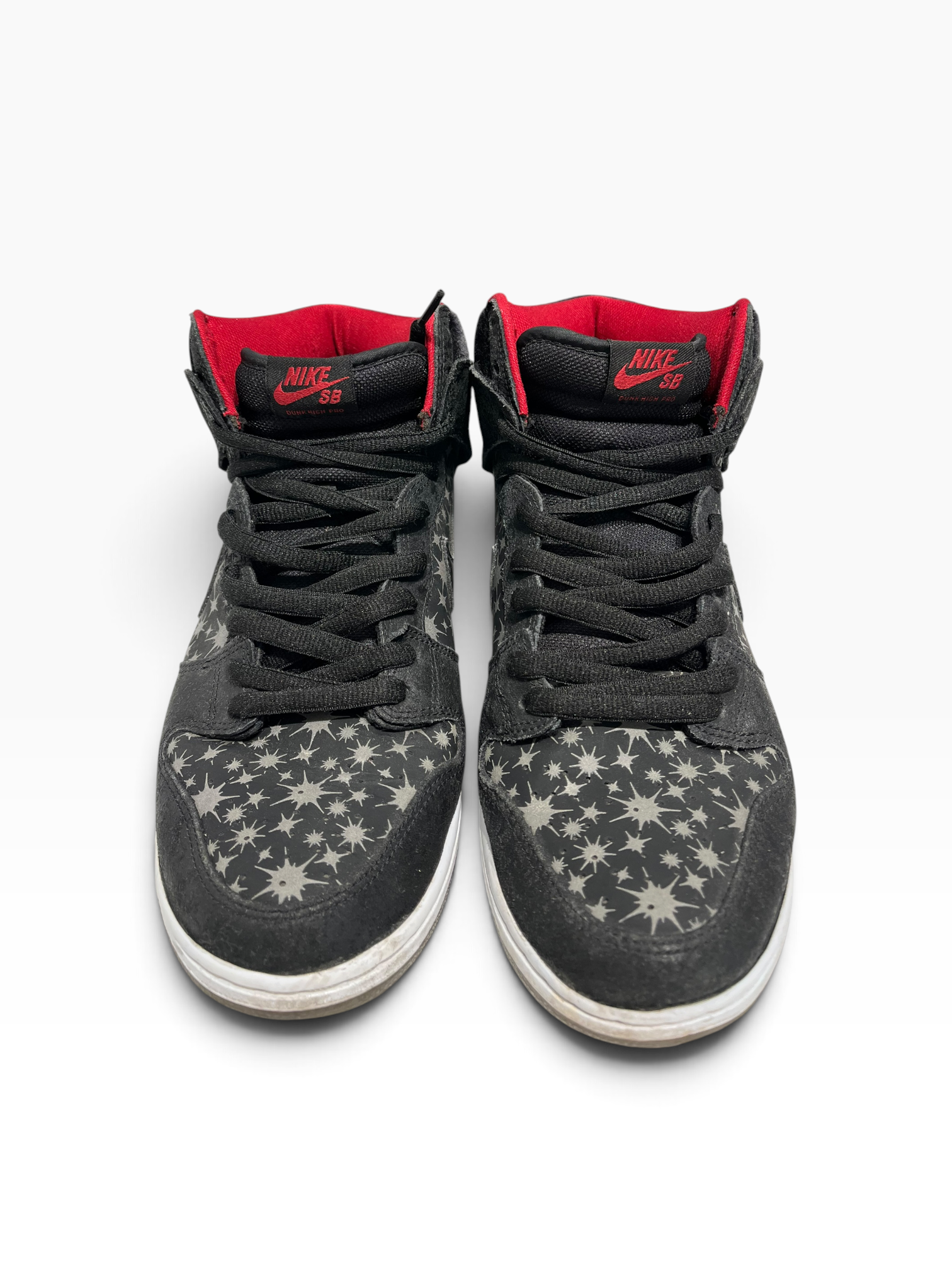 NIKE SB/Hi-Sneakers/US 11/Cotton/BLK/sparkle print on toe view 3