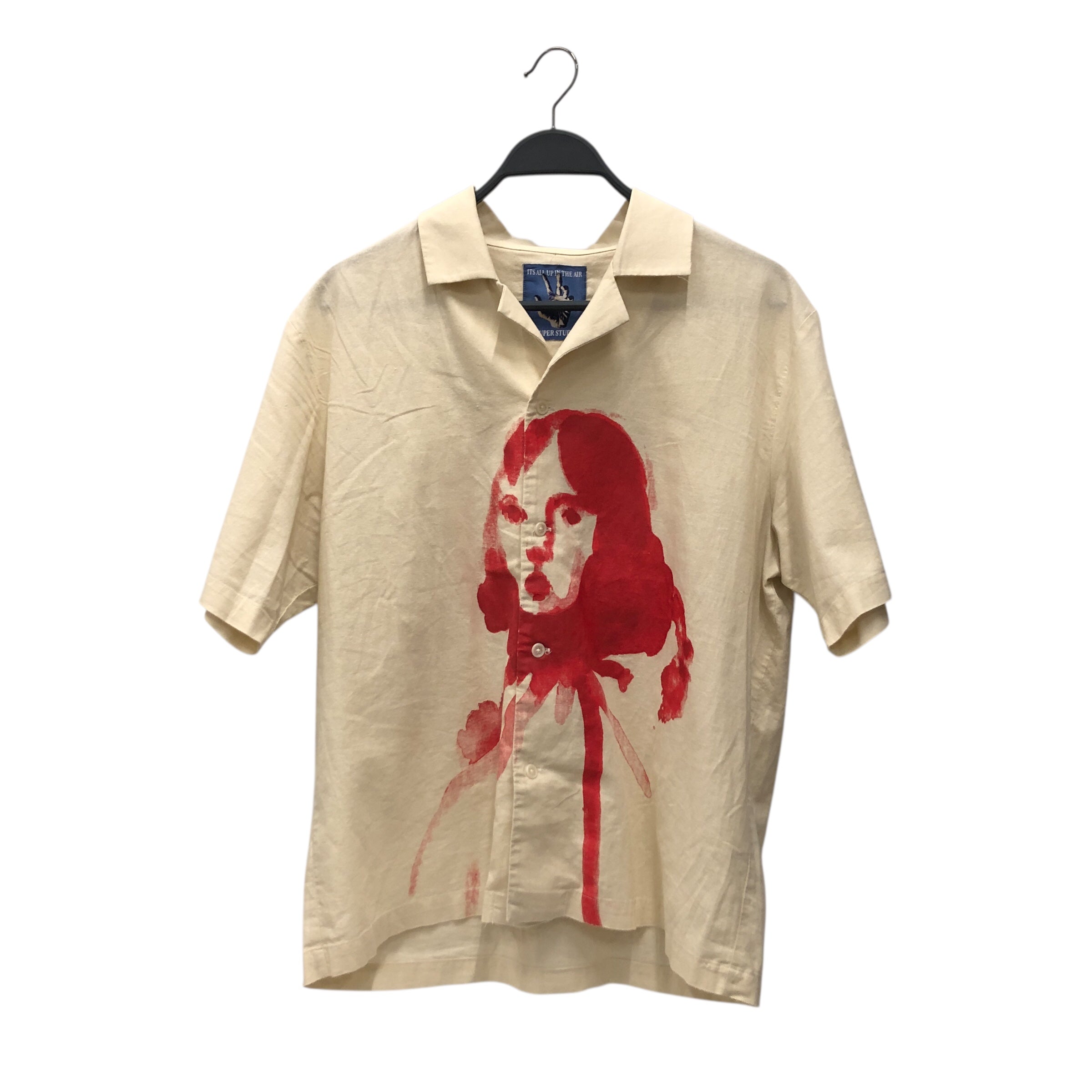KIDSUPER STUDIOS/SS Shirt/M/Cotton/BEG/Graphic/Circus Girl Button Up view 1