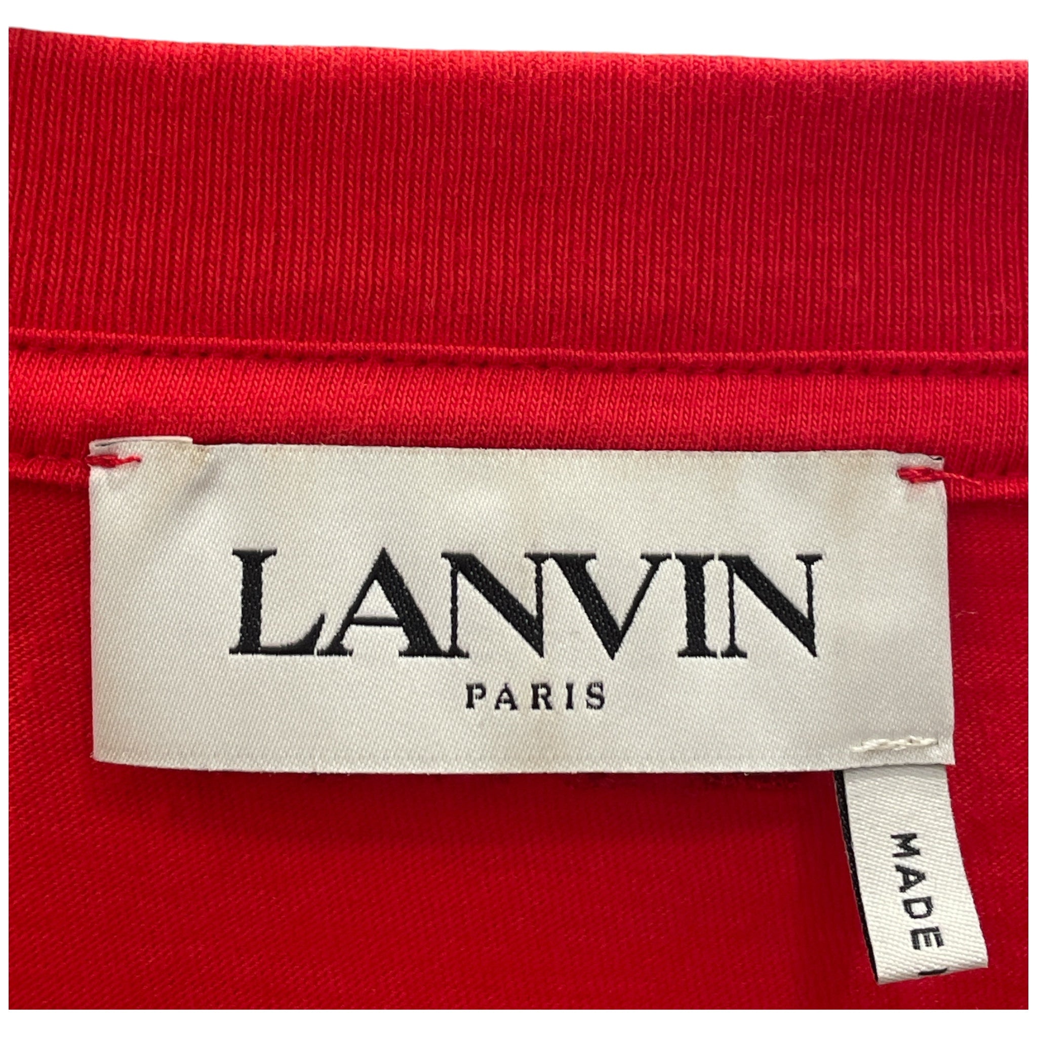 LANVIN/T-Shirt/XL/Cotton/RED/Curb Tee view 3