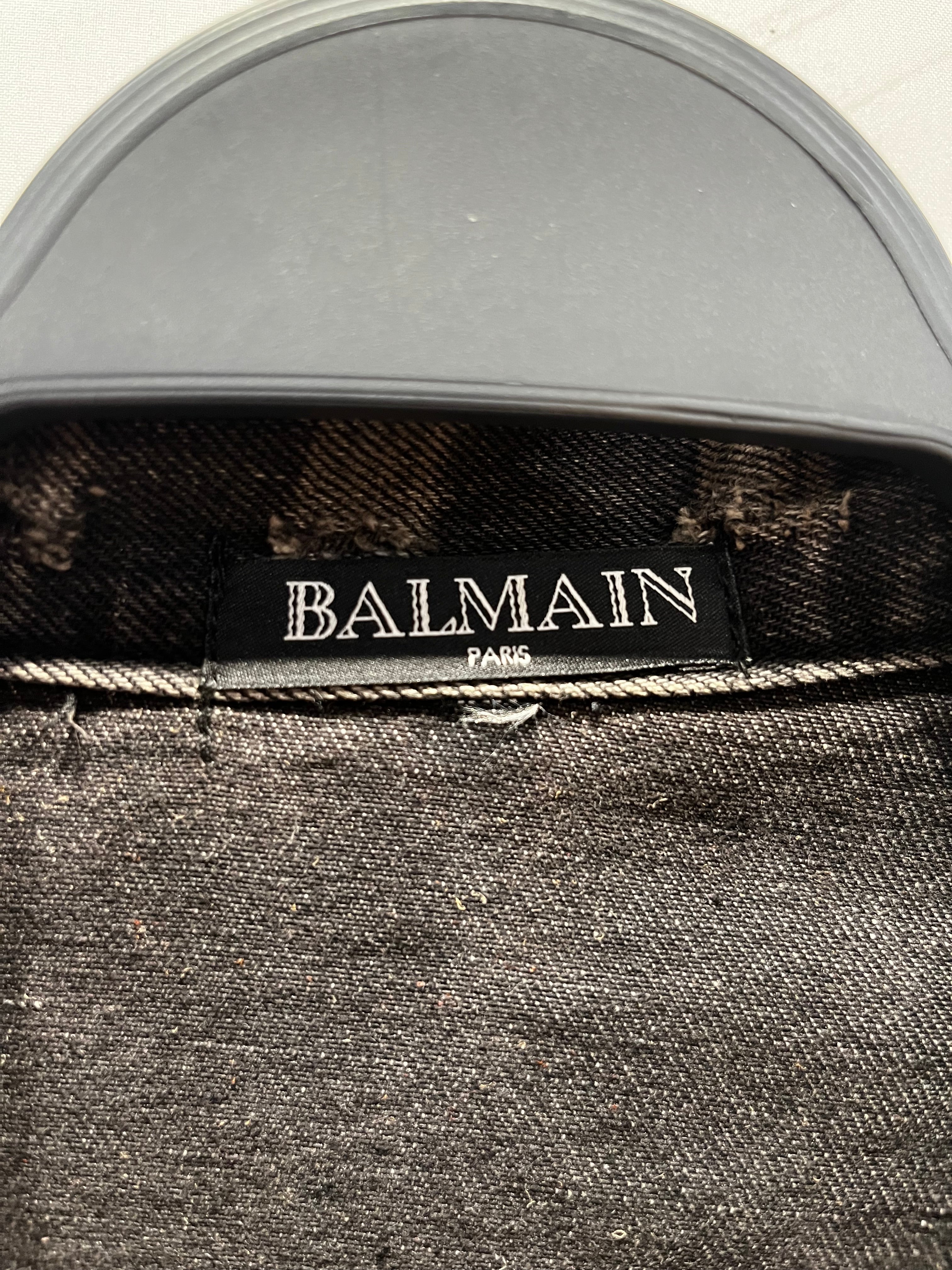 BALMAIN/Denim Jkt/Denim/BLK/ view 1