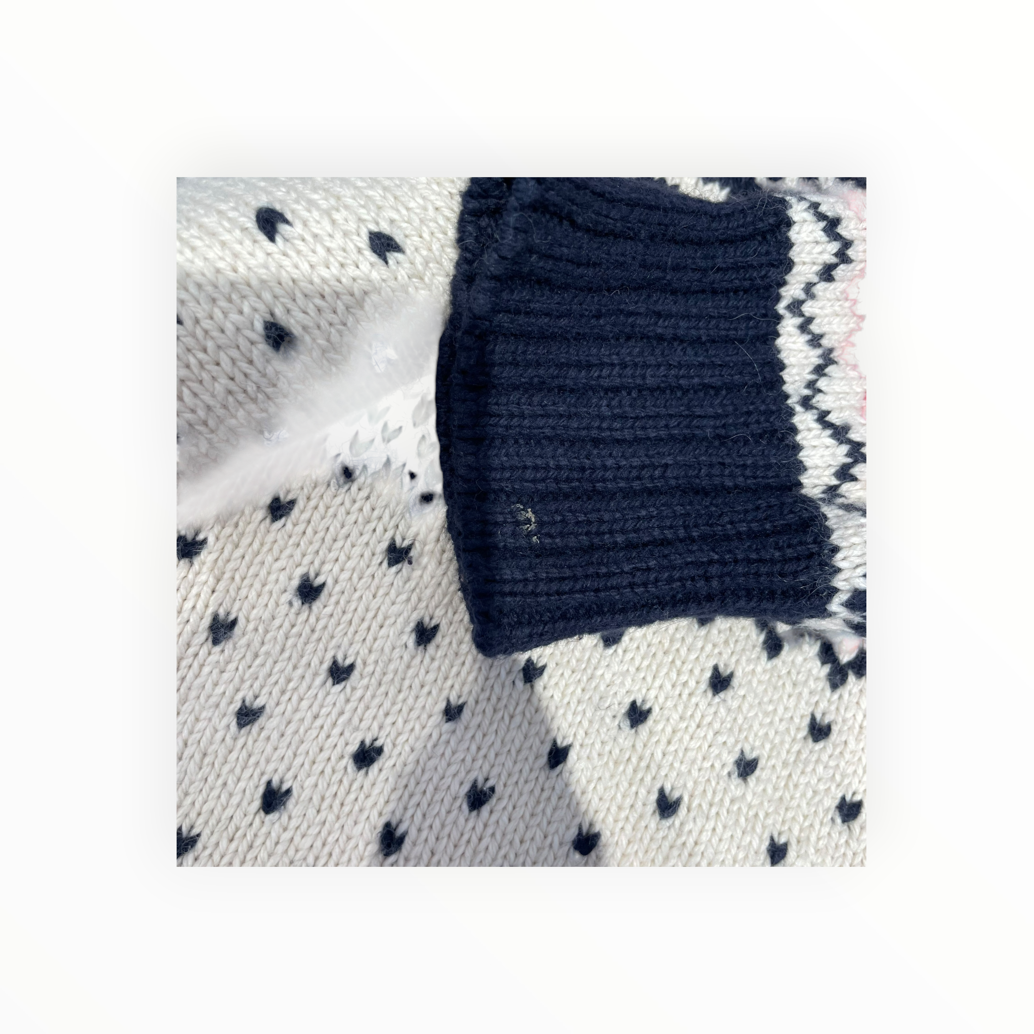 POLO RALPH LAUREN/Sweater/L/Animal Pattern/Cotton/NVY/VINTAGE MOOSE ANGORA SWEATER view 5