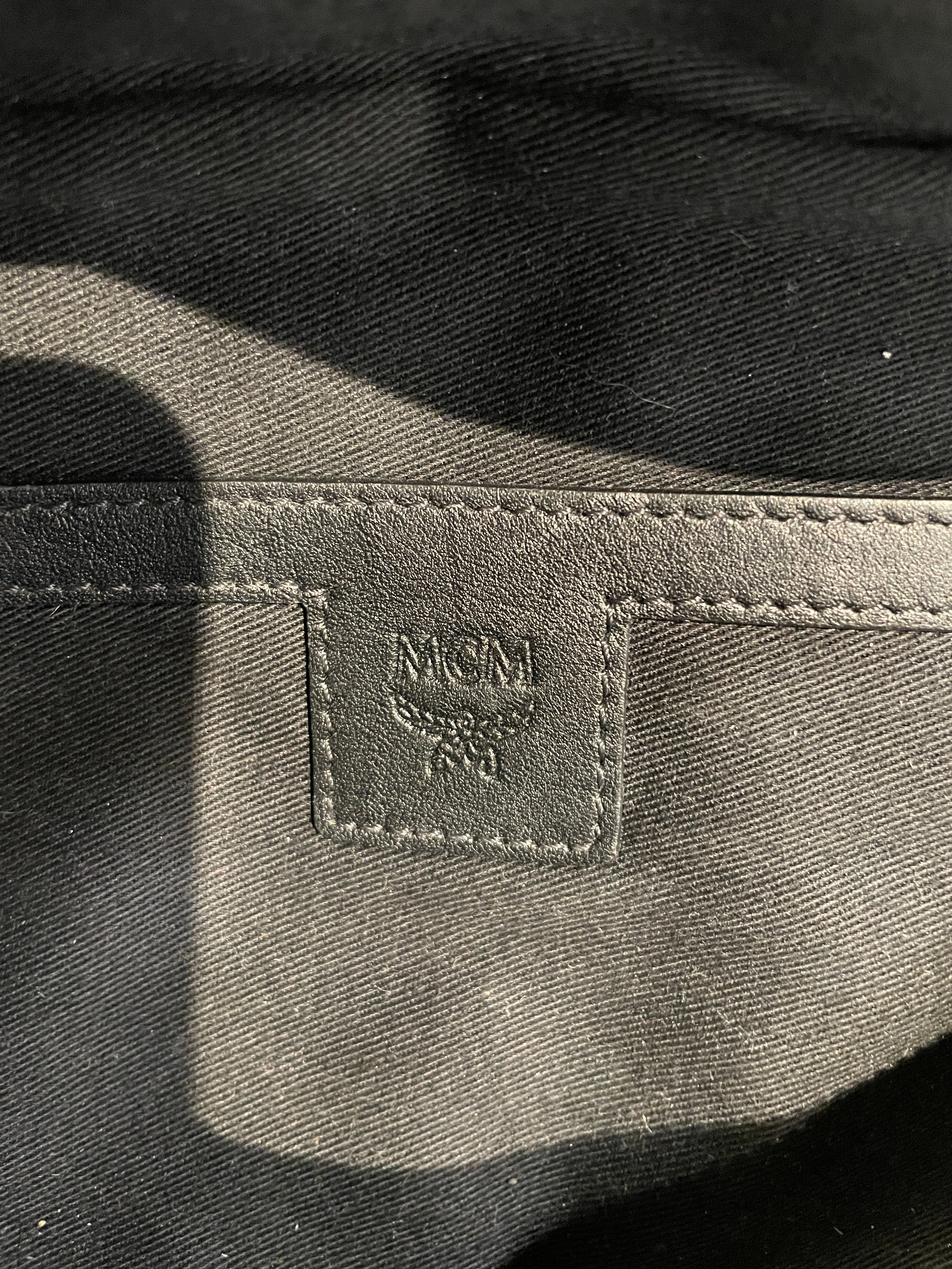 MCM/Fanny Pack/Monogram/Leather/BLK/vissetto dimond view 3