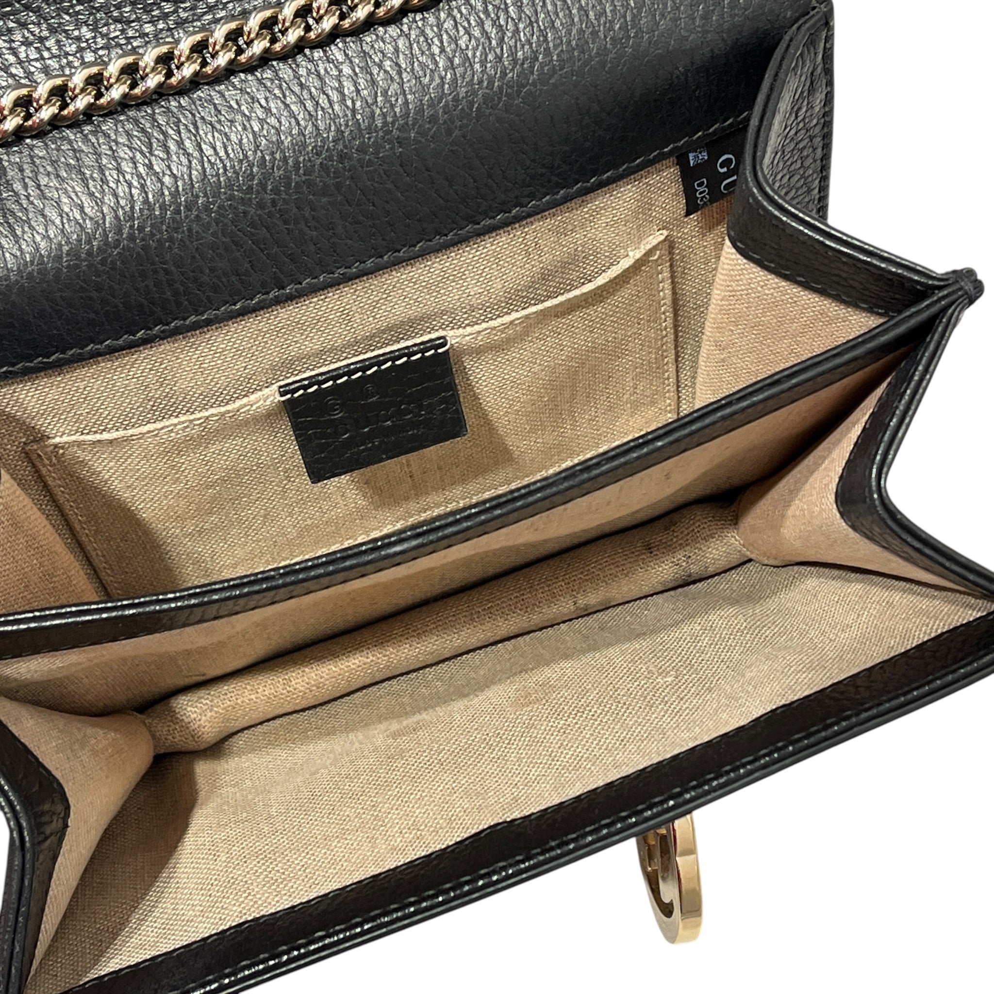 GUCCI/Hand Bag/Leather/BLK/INTERLOCKING G view 3