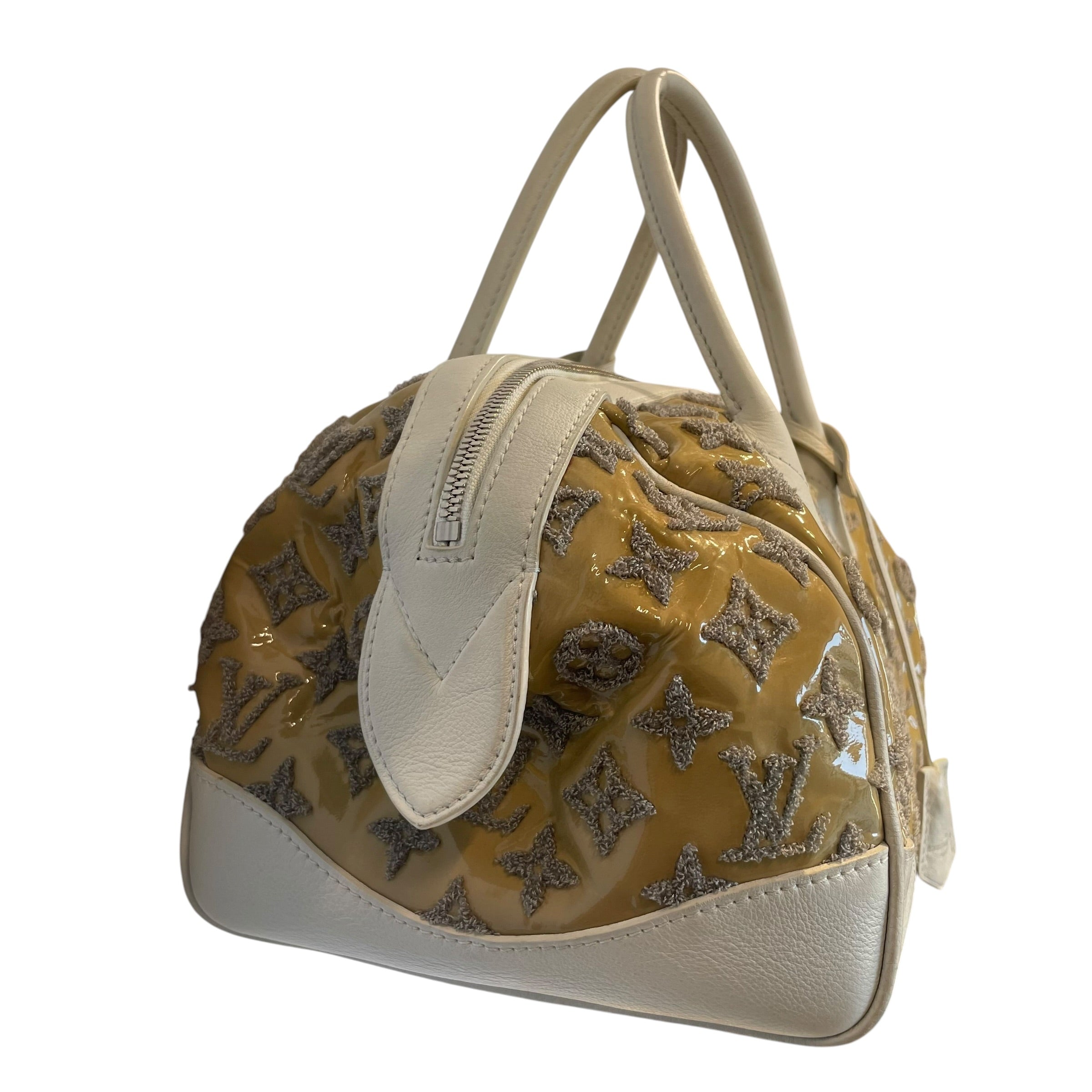 LOUIS VUITTON/Hand Bag/Monogram/Leather/BEG/CREAM HANDLE TUFTED MONOGRAM view 3