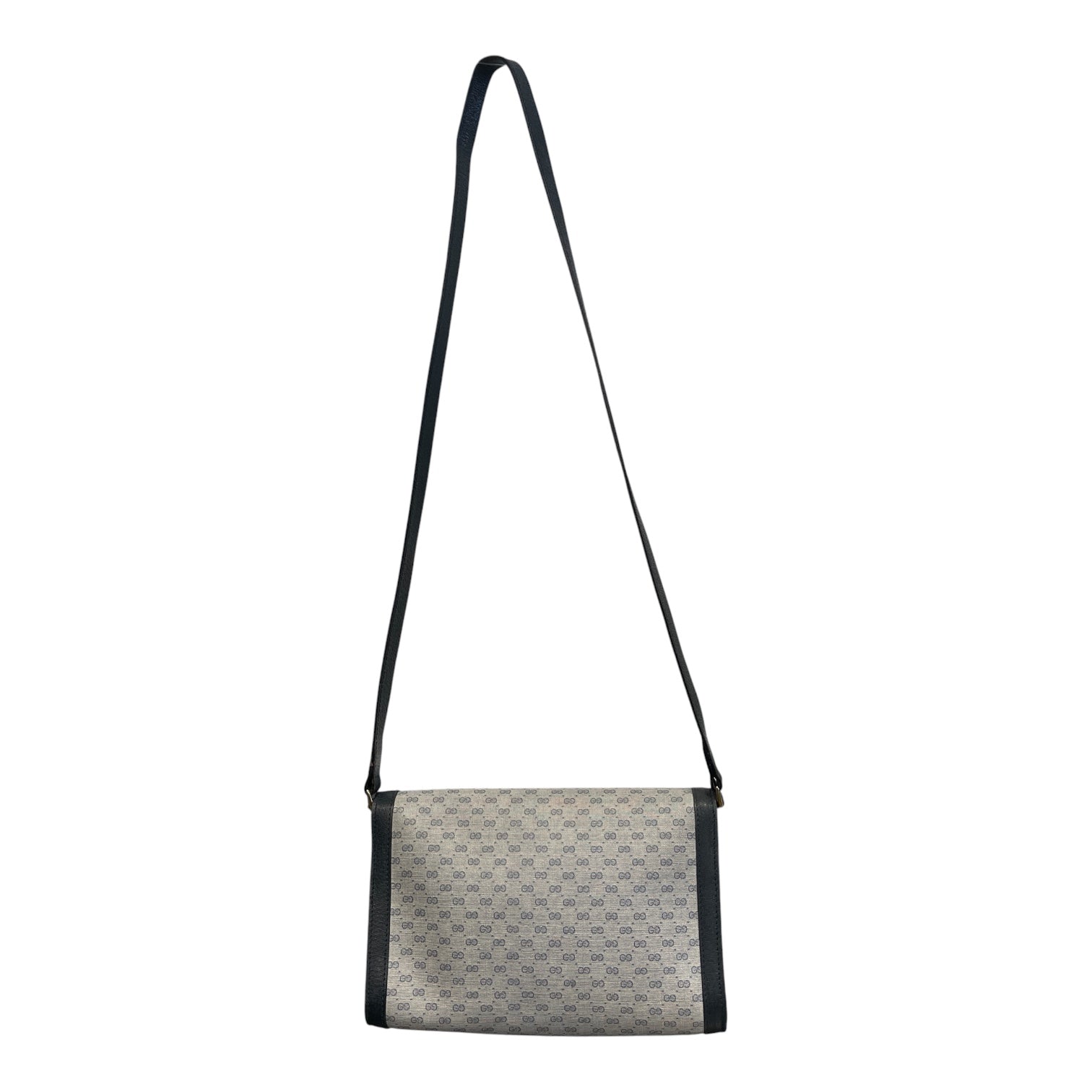 GUCCI/Cross Body Bag/Monogram/Leather/NVY/GUCCI VINTAGE view 2
