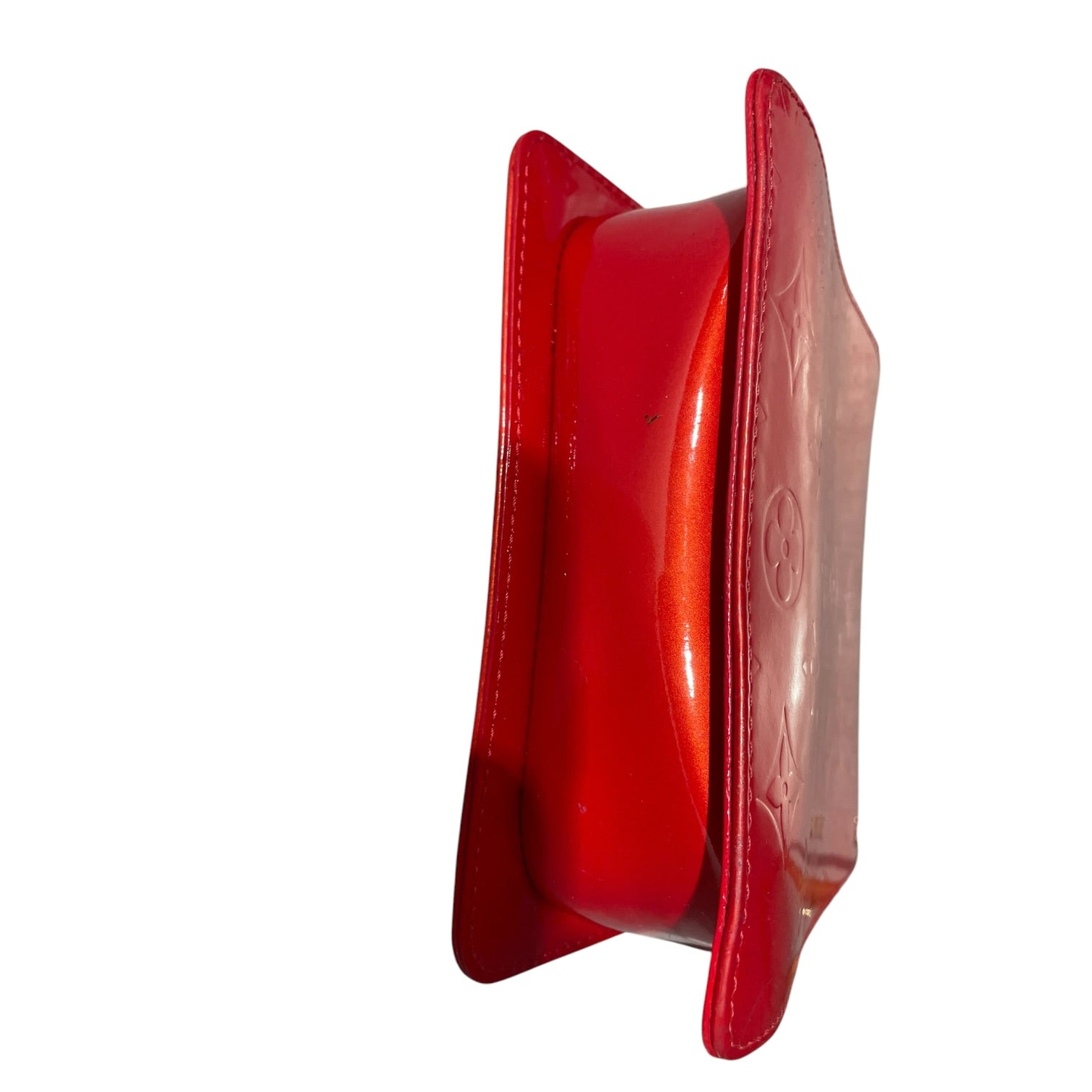 LOUIS VUITTON/Hand Bag/Leather/RED/Vernis Monogram Mott Bag view 5