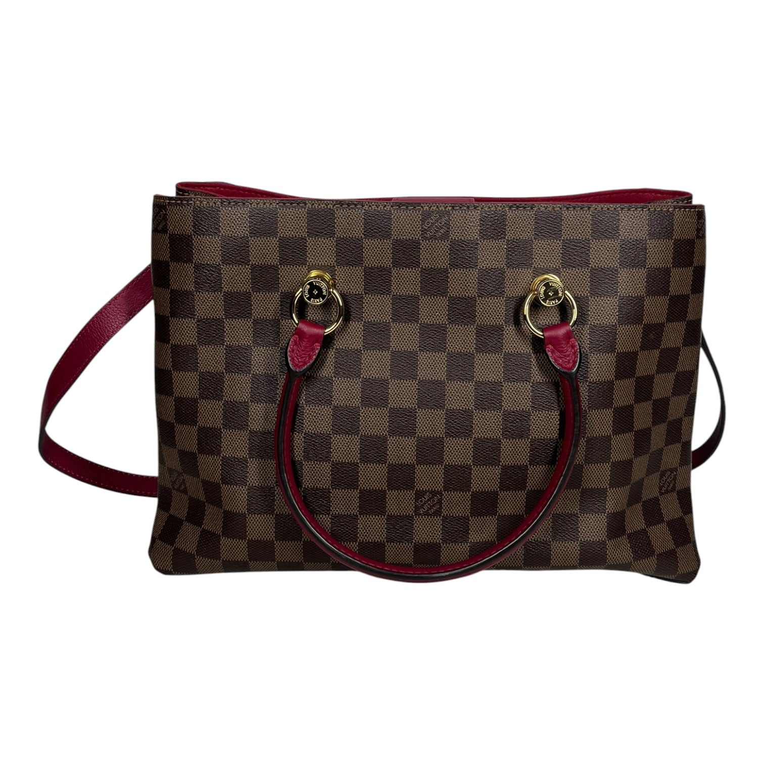 LOUIS VUITTON/Hand Bag/Monogram/Leather/BRW/RIVERSIDE DAMIER EBENE view 2