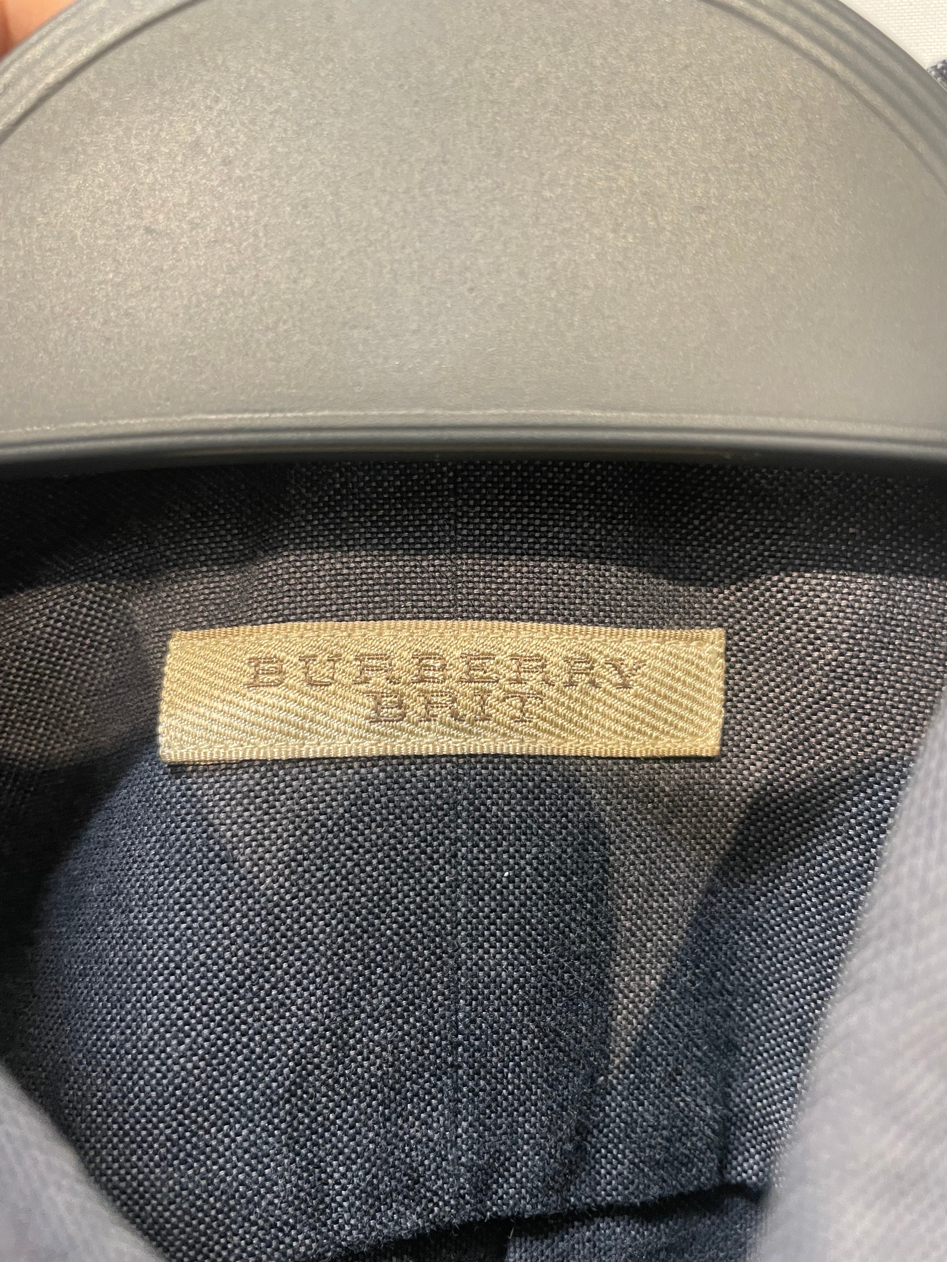 BURBERRY BRIT/LS Shirt/S/Cotton/GRY/button down view 3