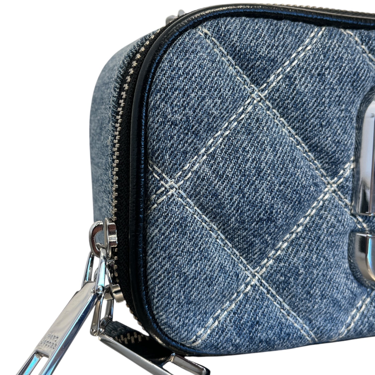 MARC JACOBS/Cross Body Bag/Cotton/BLU/DENIM STRUCTURED SILVR HRDWR view 6