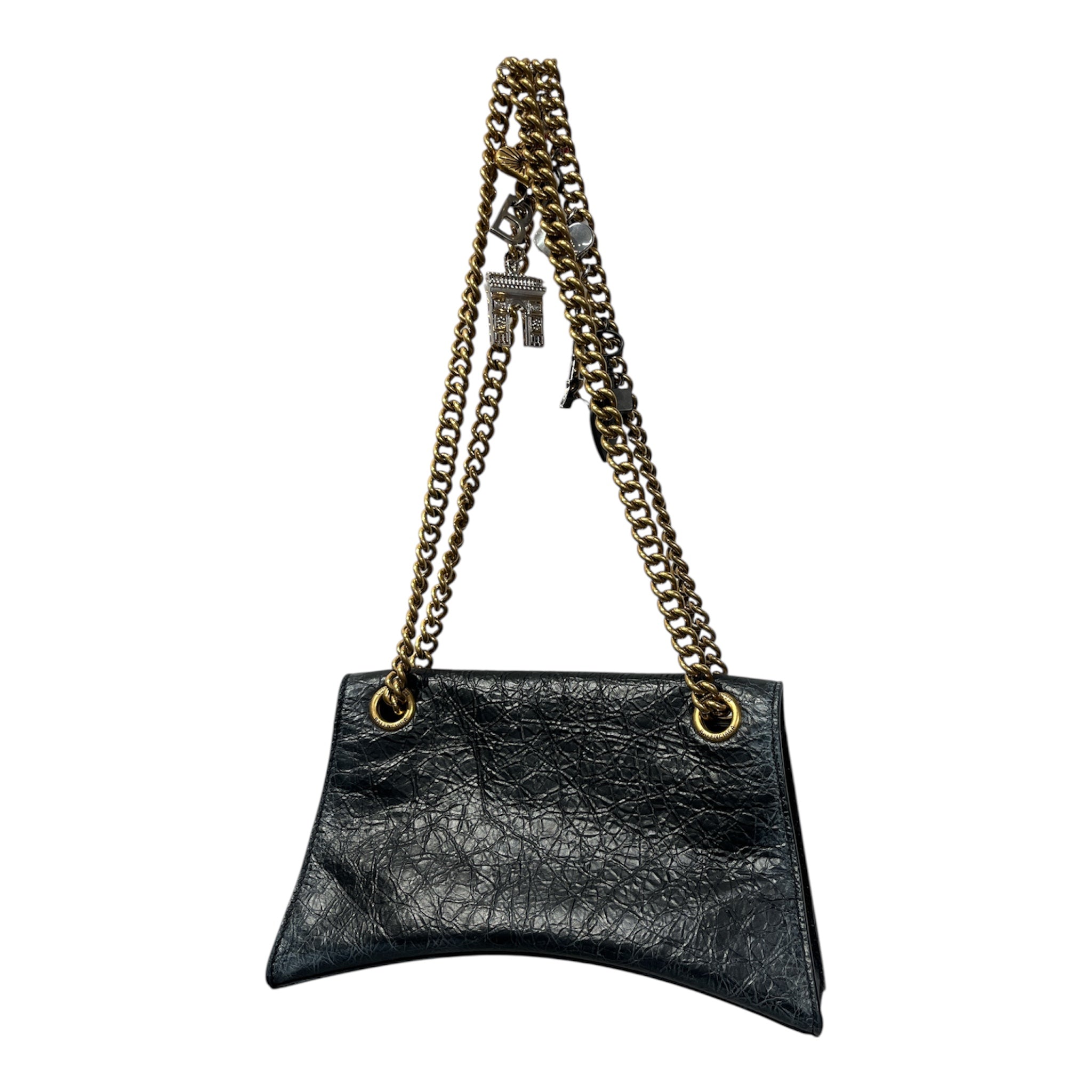 BALENCIAGA/Cross Body Bag/Leather/BLK/FRENCH CHARMS view 3