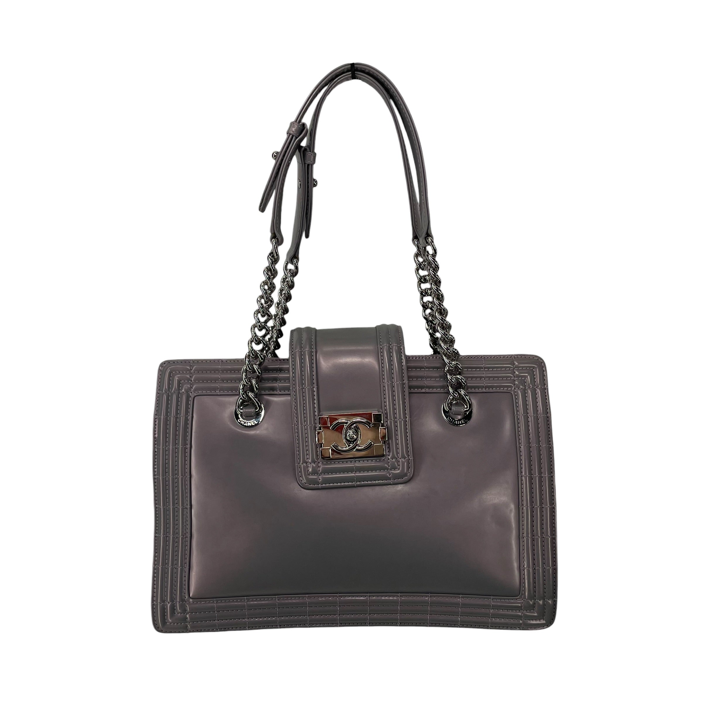 CHANEL/Hand Bag/Iridescent/Leather/PPL/GLAZED JETSETTER BOY BAG view 1