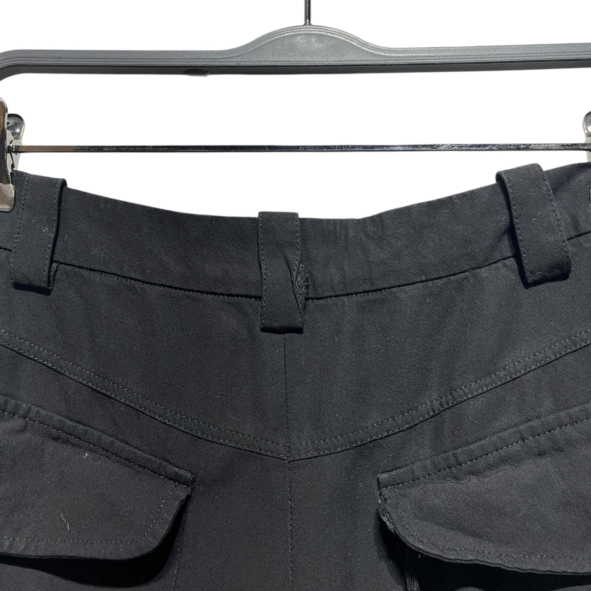 ANN DEMEULEMEESTER/Straight Pants/36/Cotton/BLK/Straight Leg Trousers view 8