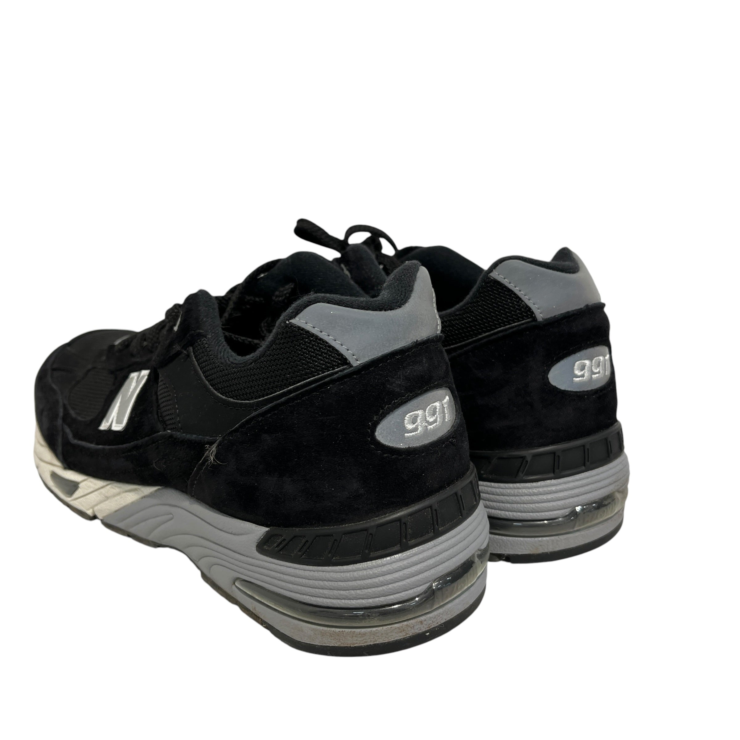 NEW BALANCE/Low-Sneakers/US 12.5/Cotton/BLK/Made In England Silver 991 view 2