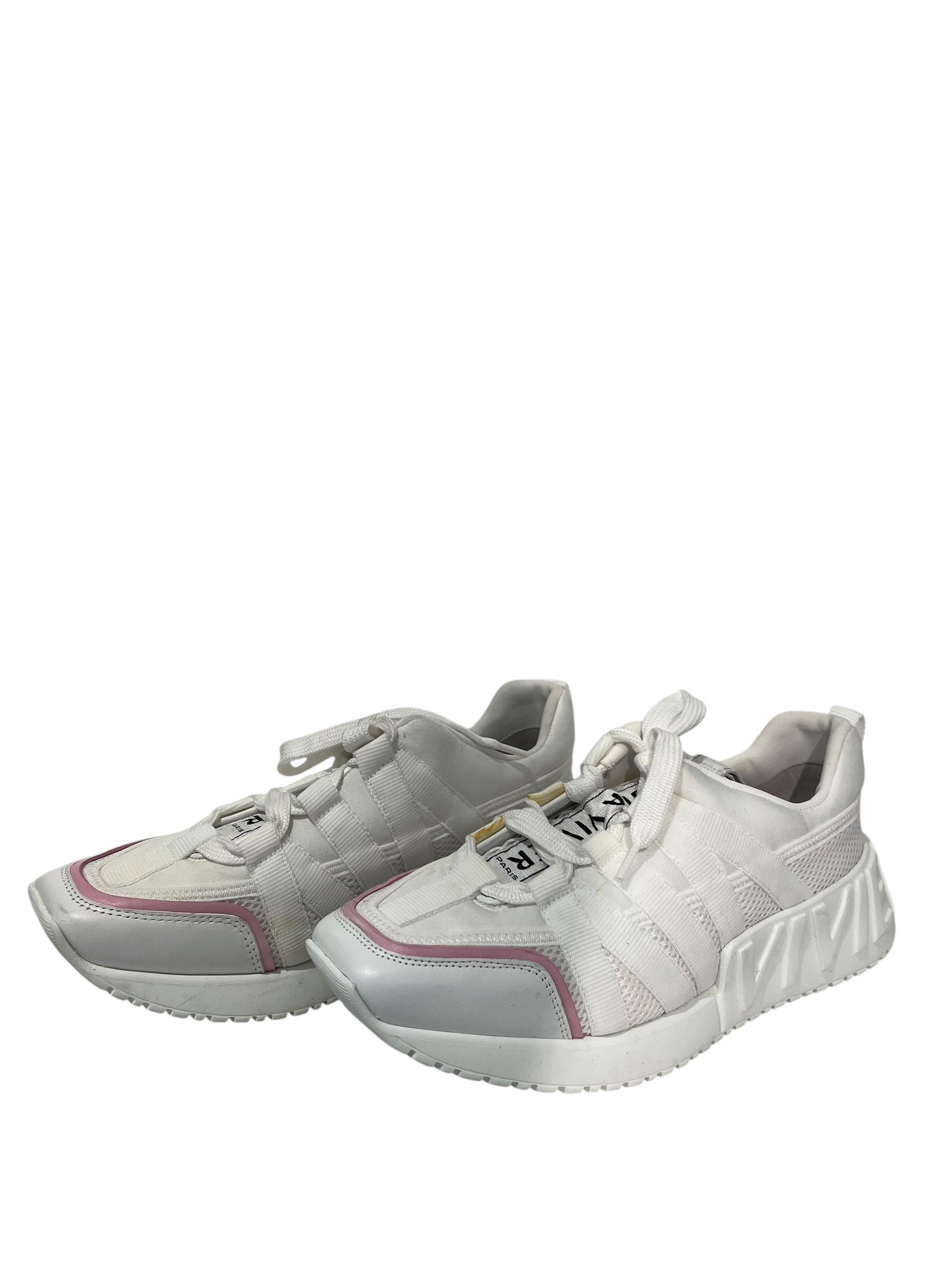 Roger Vivier/Low-Sneakers/EU 37/Cotton/WHT/VIVIER ON SOLES view 1