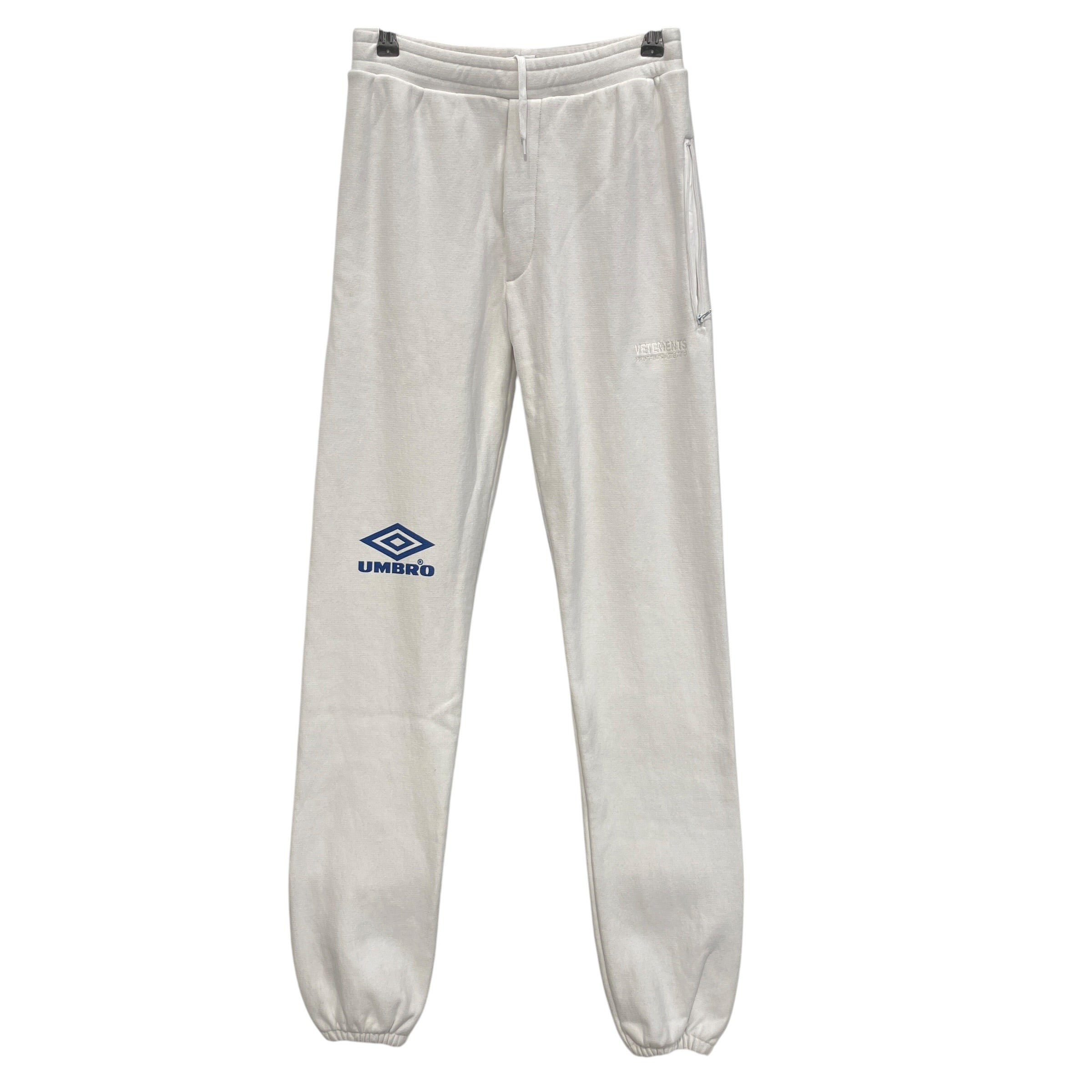 VETEMENTS/UMBRO/Pants/XS/Cotton/WHT/Graphic/ view 1