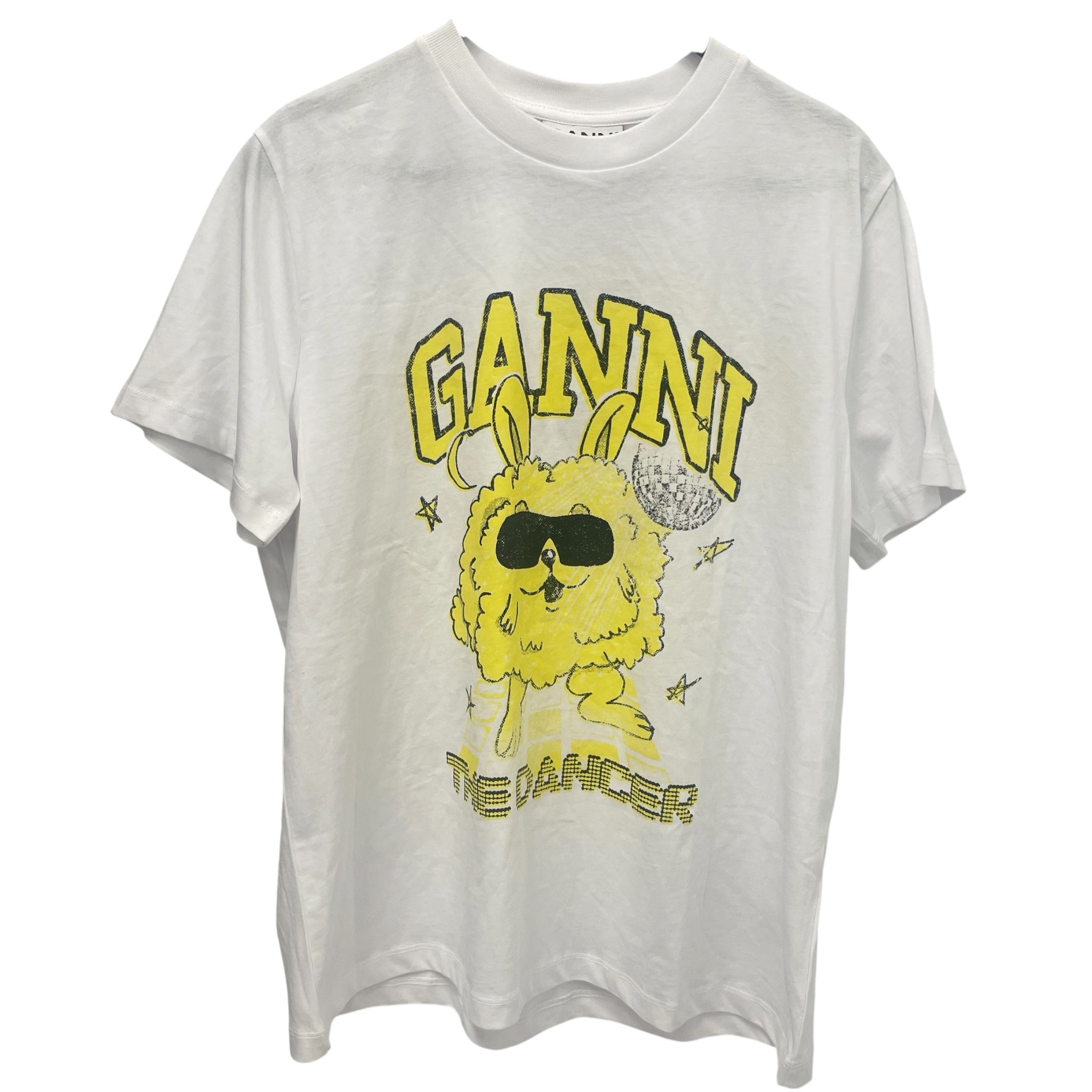 GANNI/T-Shirt/S/Cotton/WHT/DANCER view 1