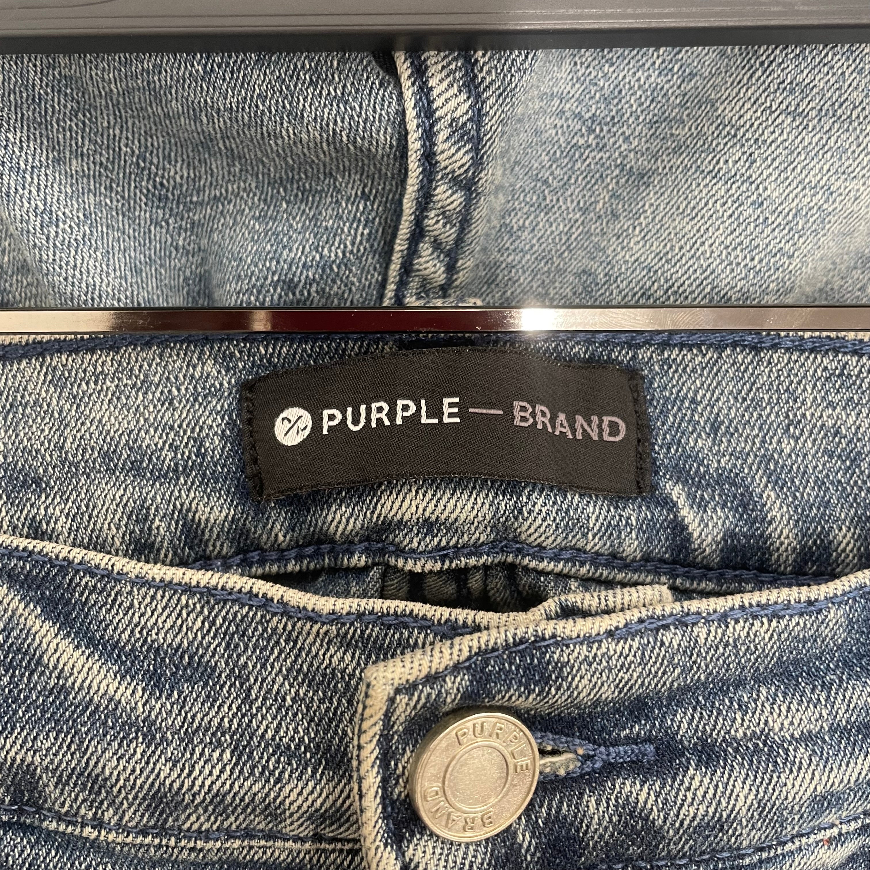 PURPLE BRAND/Skinny Pants/34/Denim/BLU/P001 lt indigo multicolor view 3