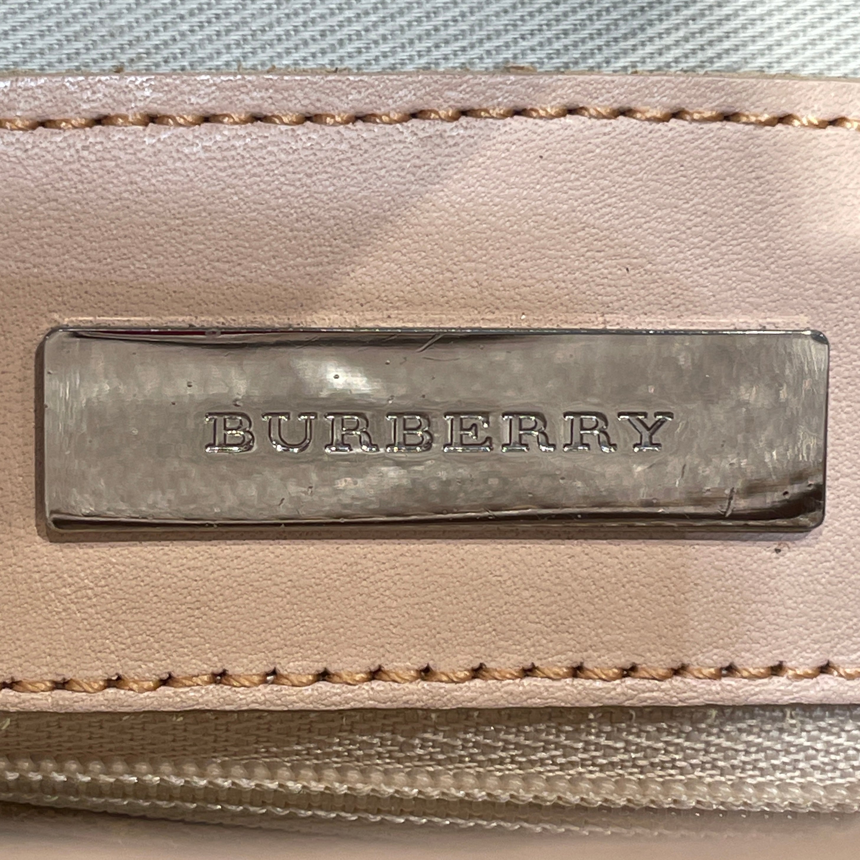 BURBERRY/Hand Bag/Stripe/Cotton/WHT/Vintage Stripe Hand Bag view 6