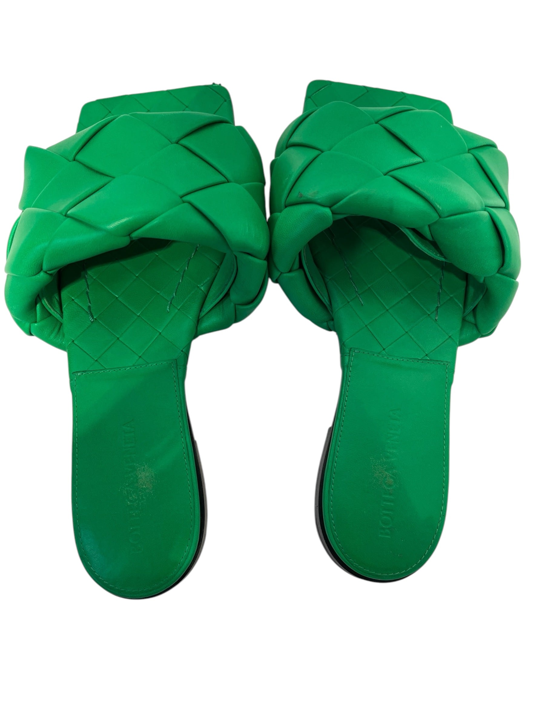 BOTTEGA VENETA/Sandals/EU 37/Leather/GRN/Quilted view 3
