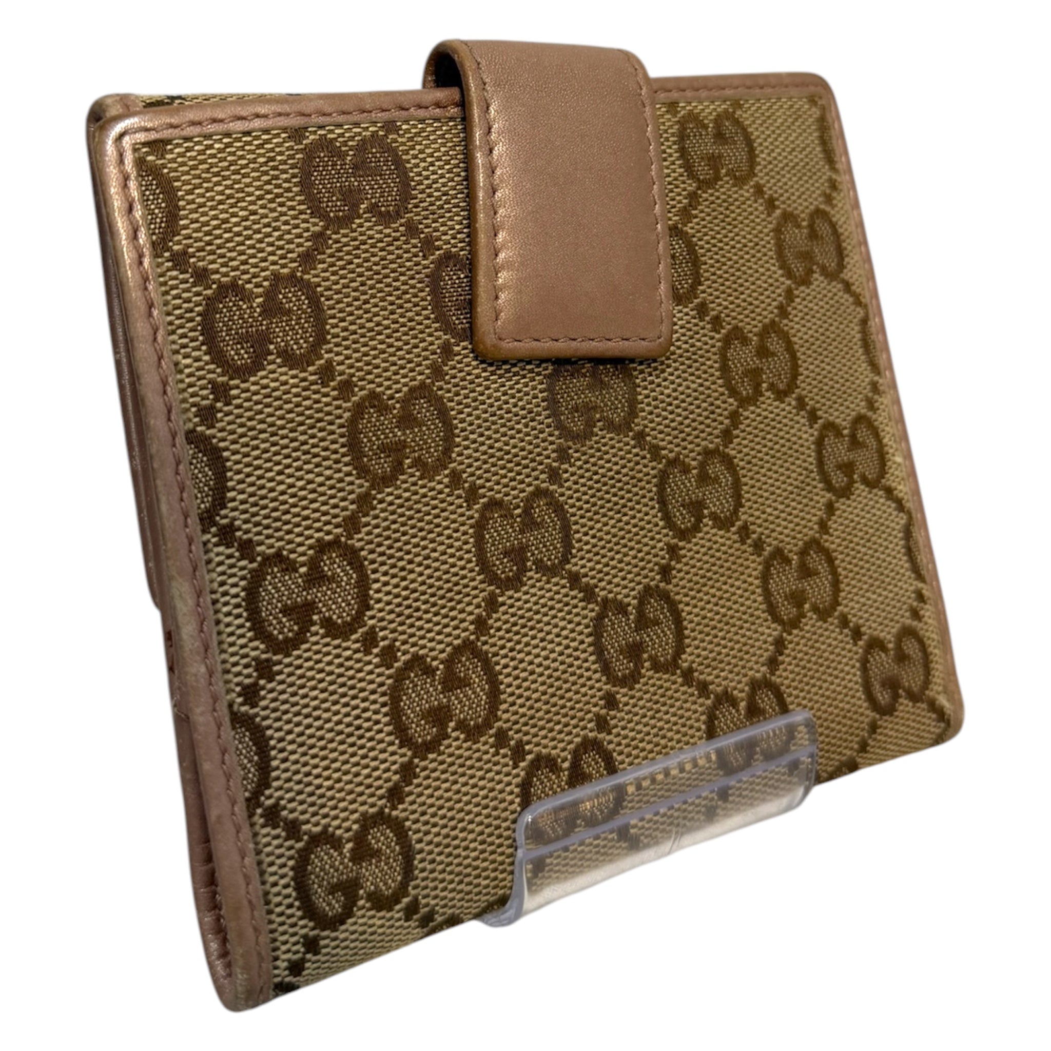 GUCCI/Wallet/Monogram/Cotton/BRW/GG Lovely Heart Compact Wallet view 2